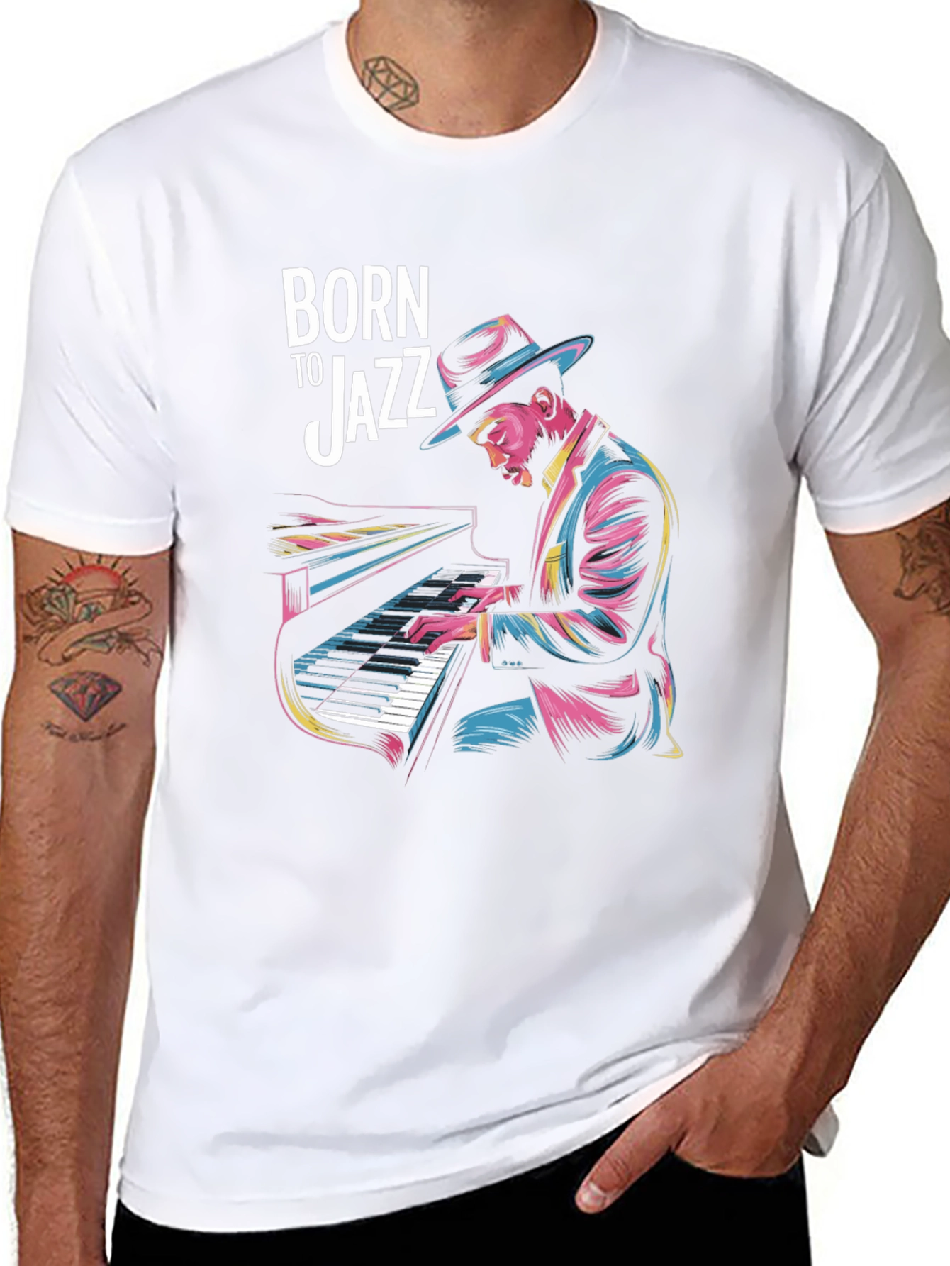 Born to Jazz Graphic T-Shirt