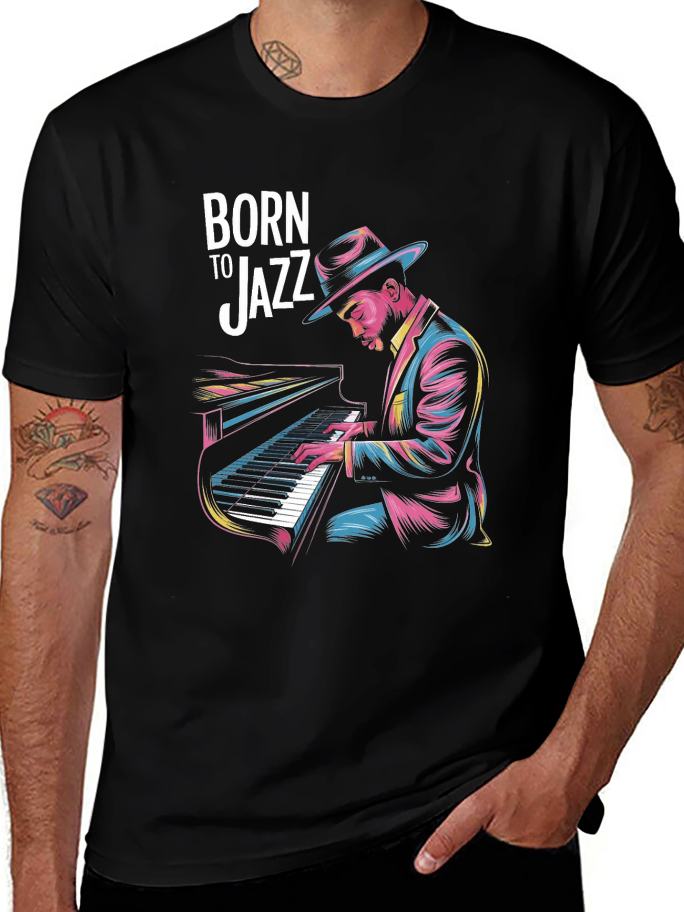 Born to Jazz Graphic T-Shirt