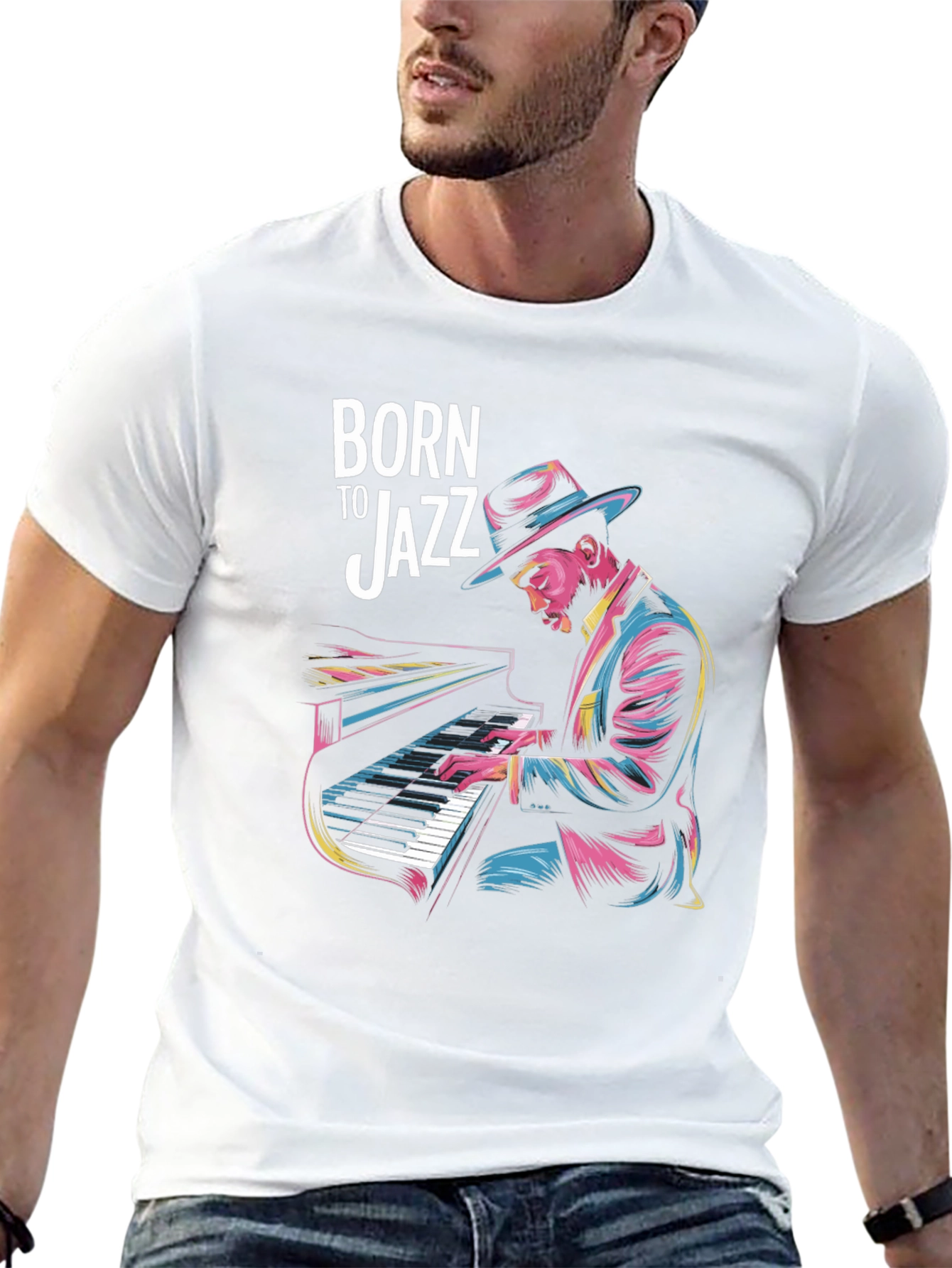 Born to Jazz Graphic T-Shirt