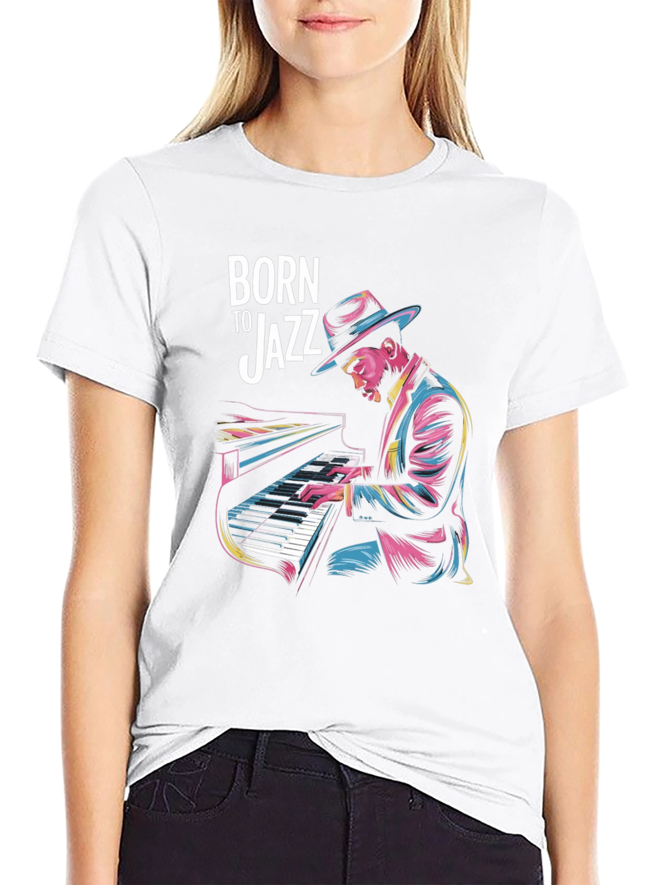 Born to Jazz Graphic T-Shirt