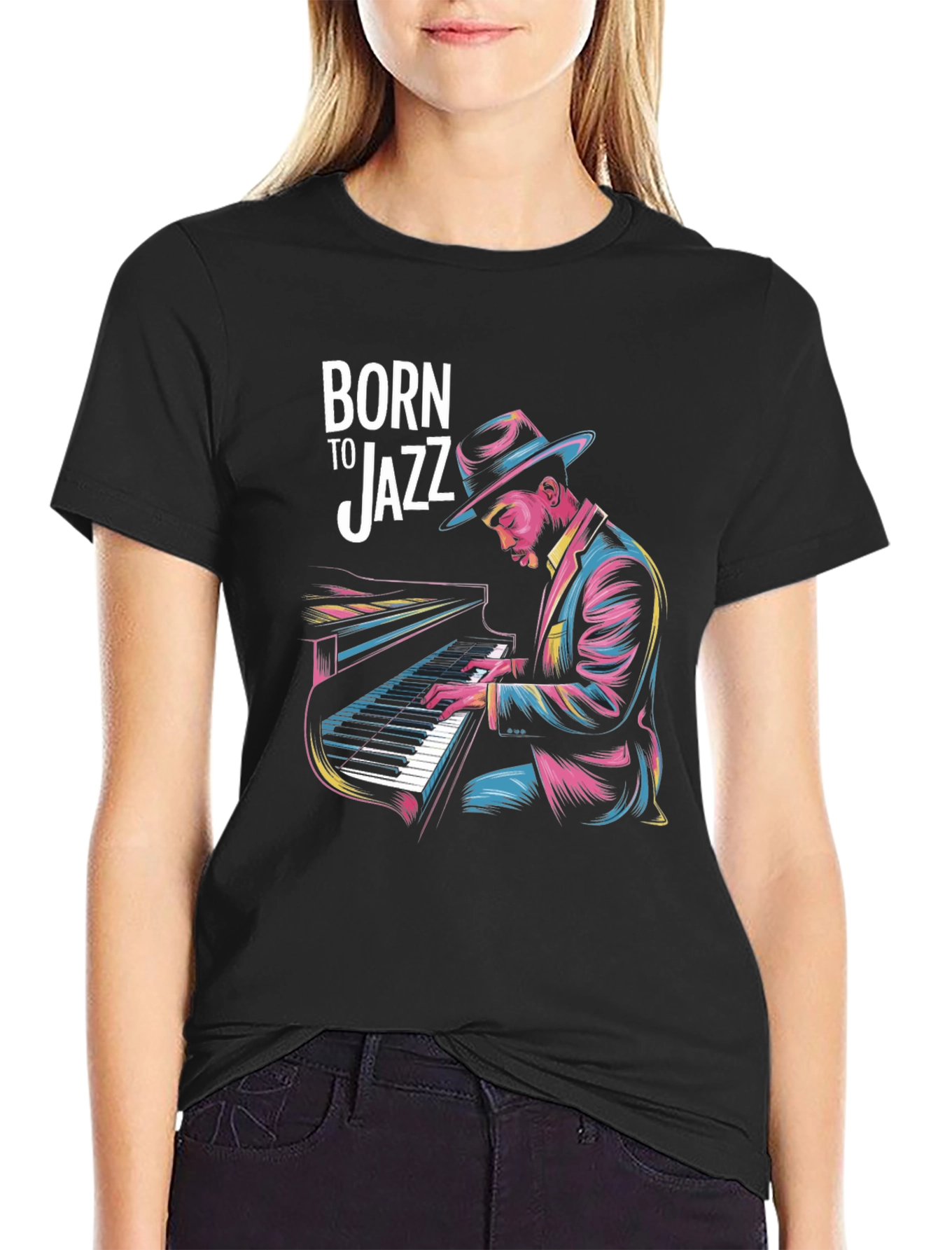 Born to Jazz Graphic T-Shirt