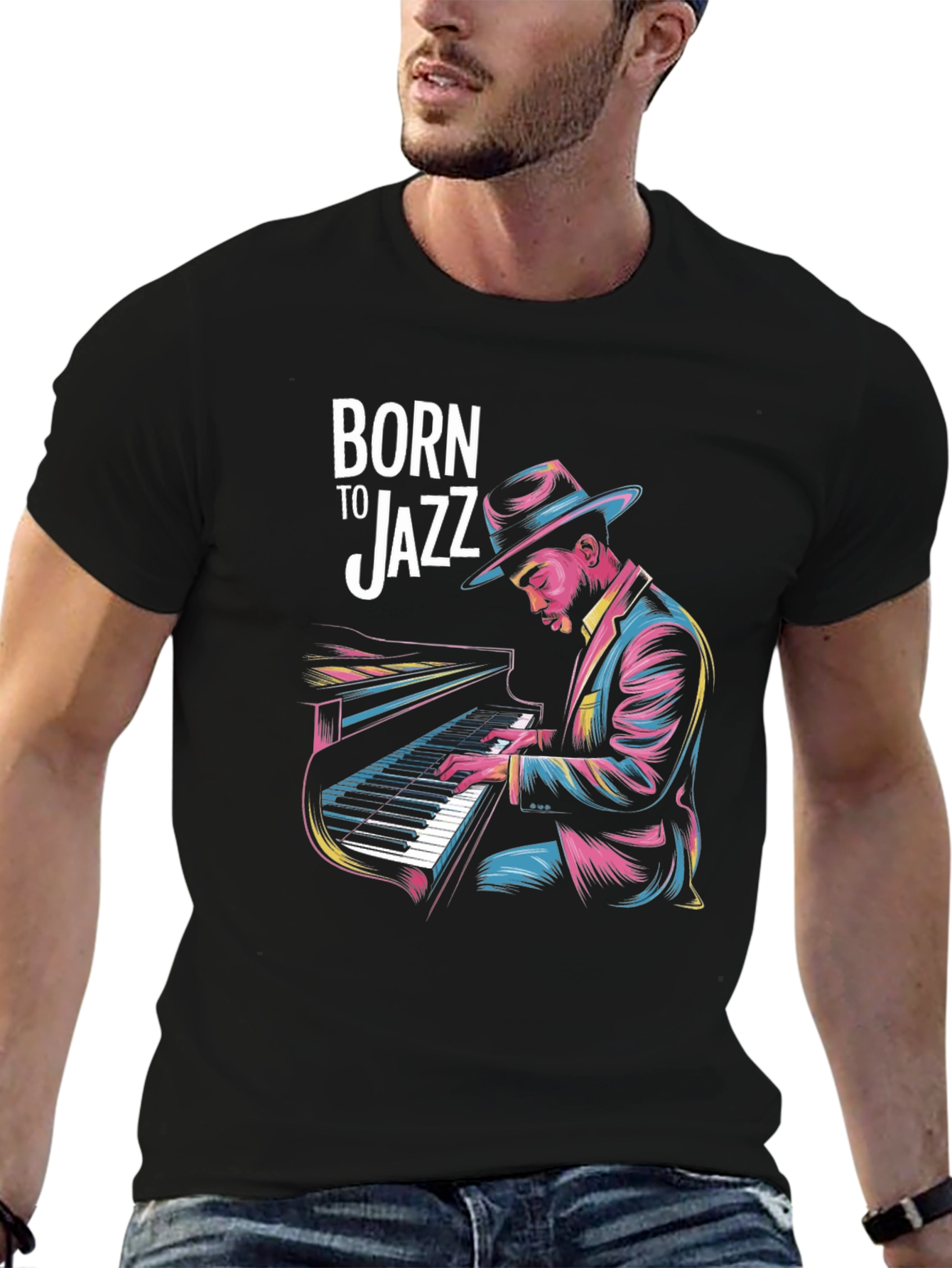 Born to Jazz Graphic T-Shirt