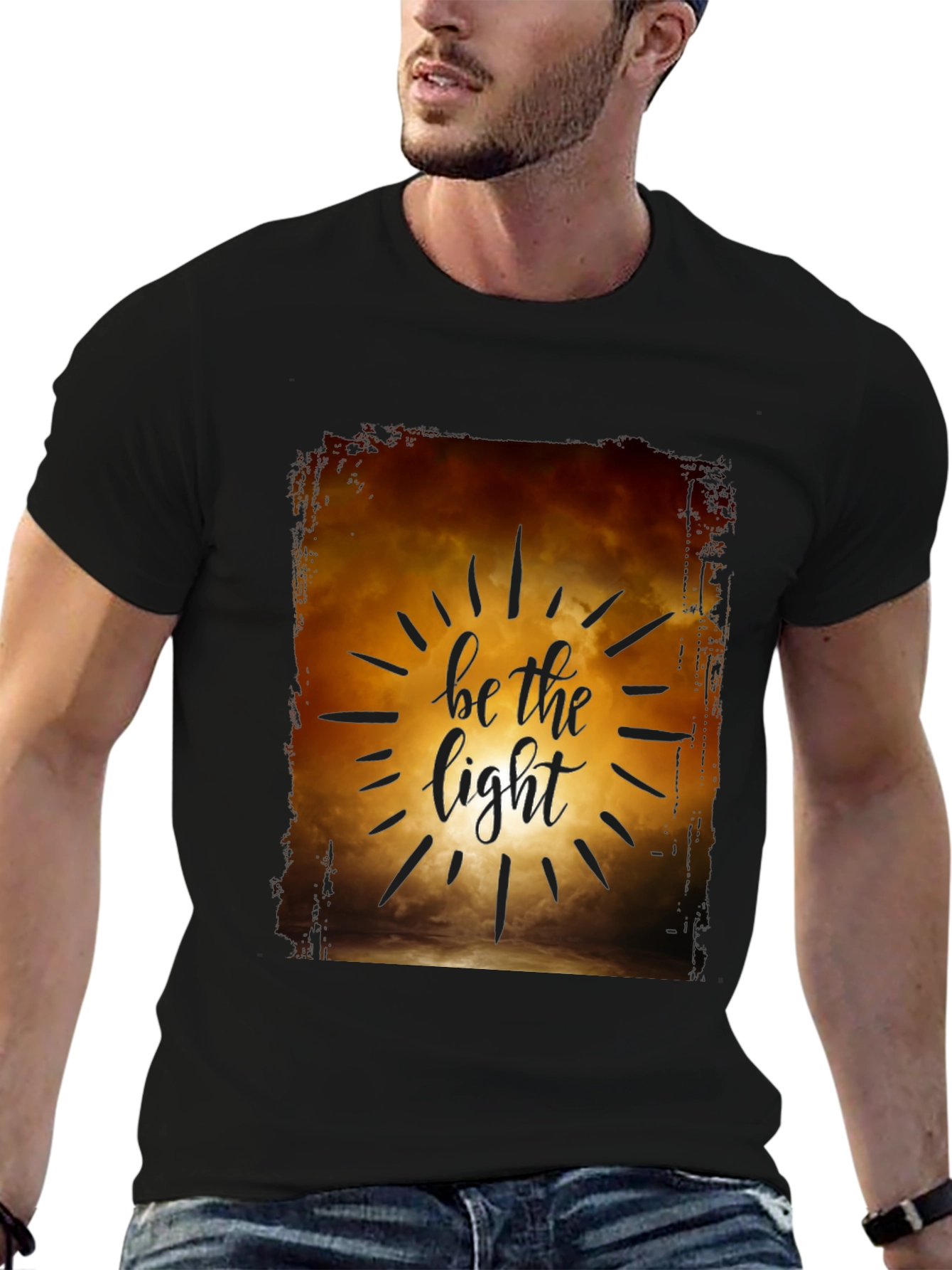 Be the Light Graphic T-Shirt - Inspirational Design