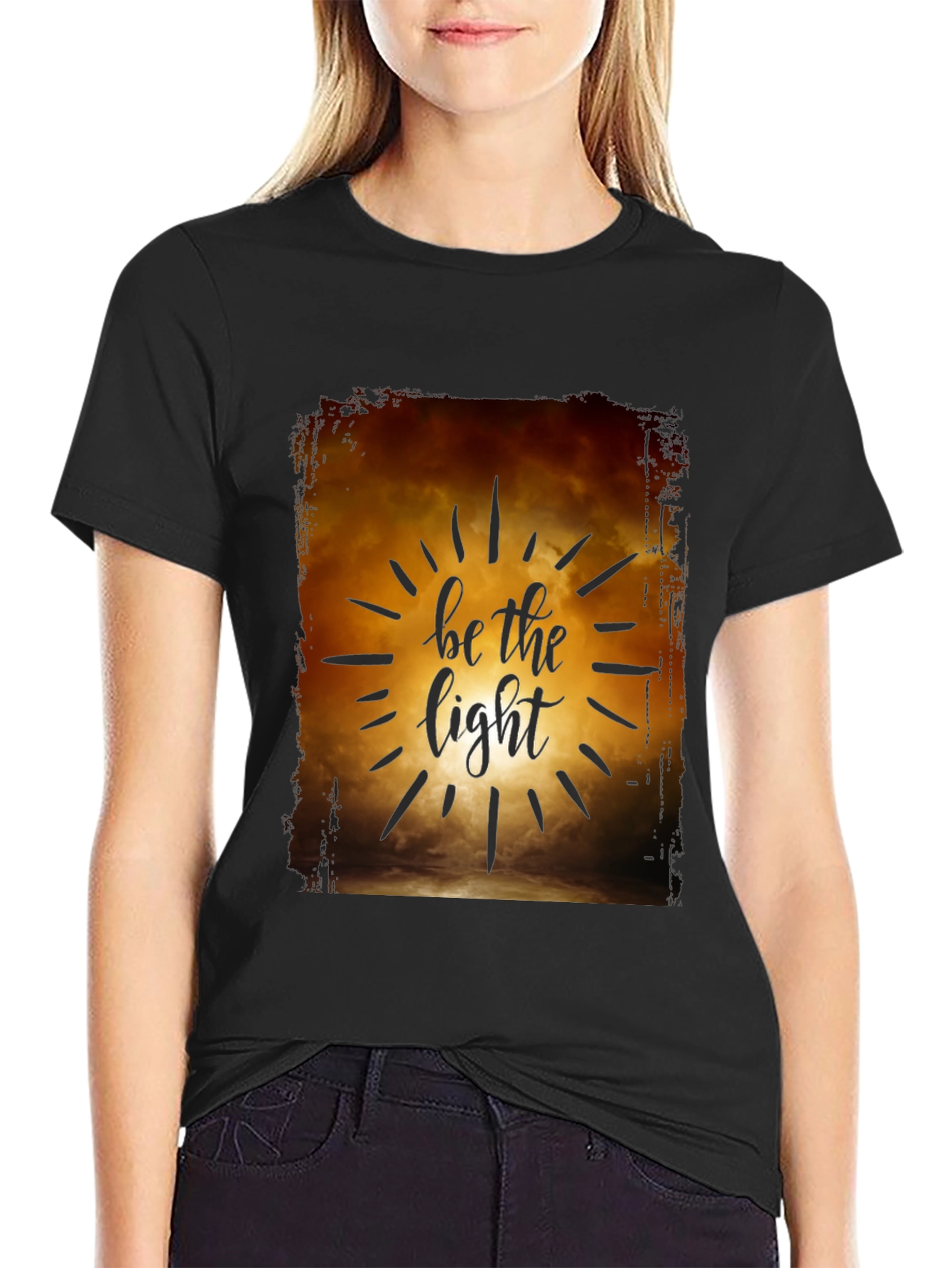 Be the Light Graphic T-Shirt - Inspirational Design