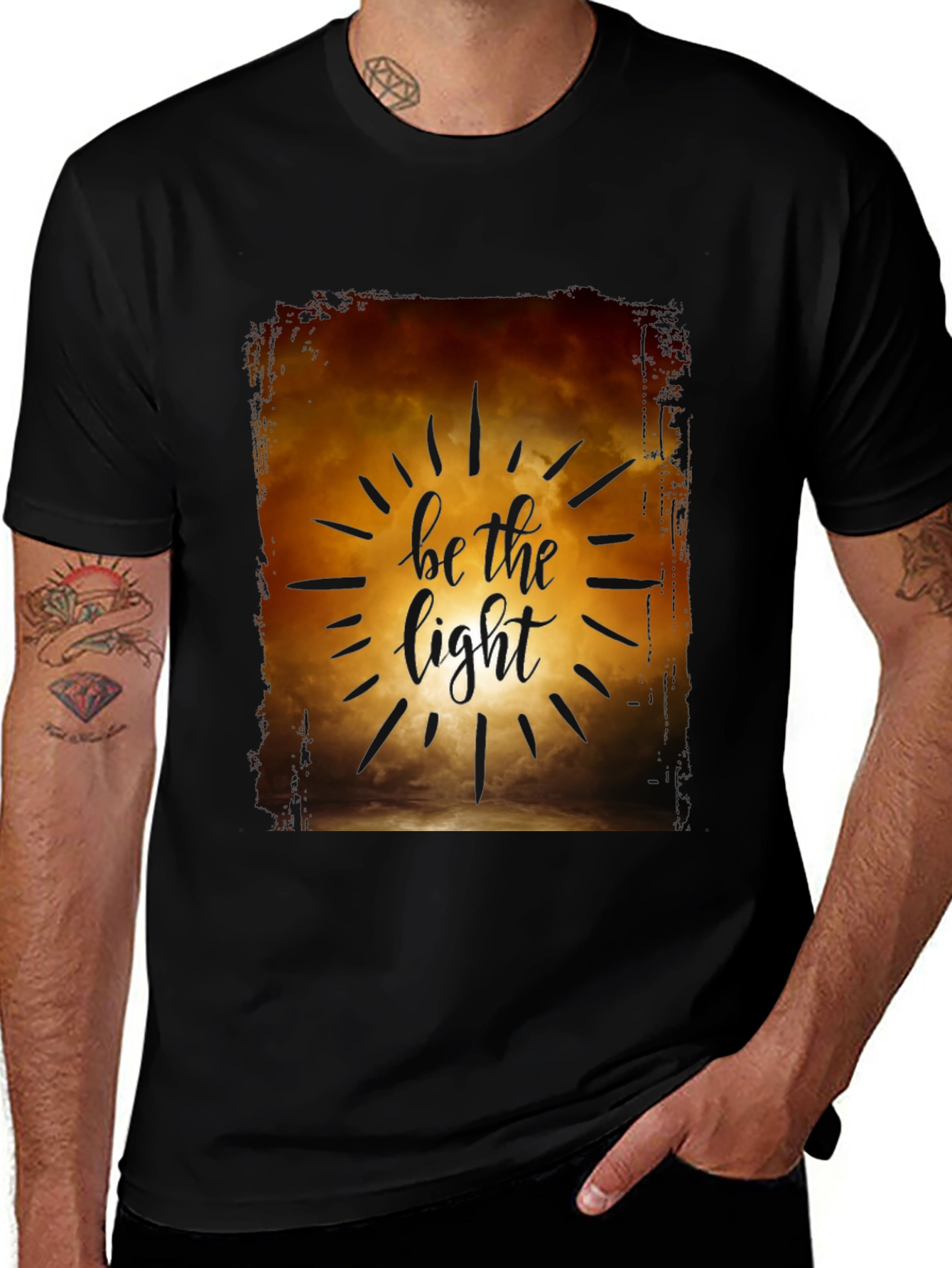 Be the Light Graphic T-Shirt - Inspirational Design