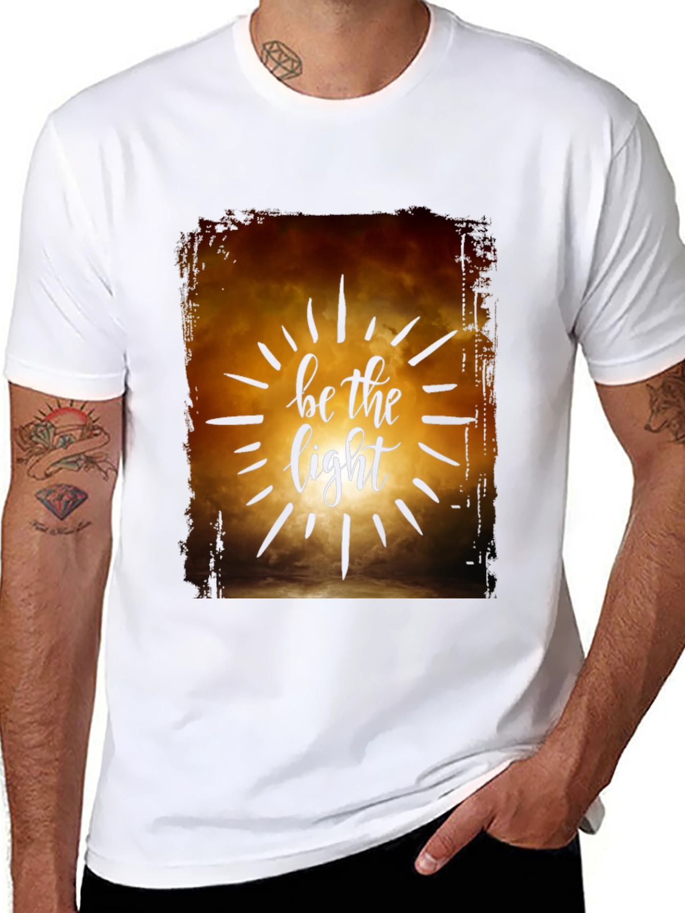 Be the Light Graphic T-Shirt - Inspirational Design