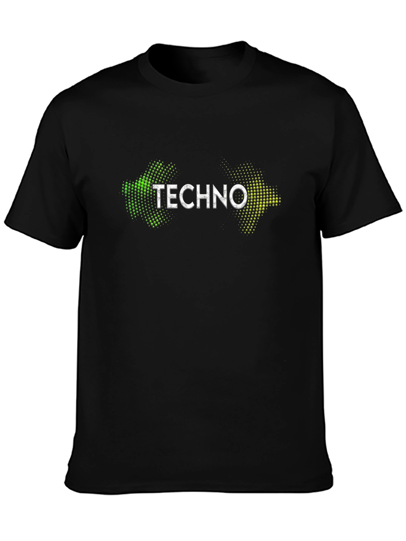 Techno Music Black T-Shirt