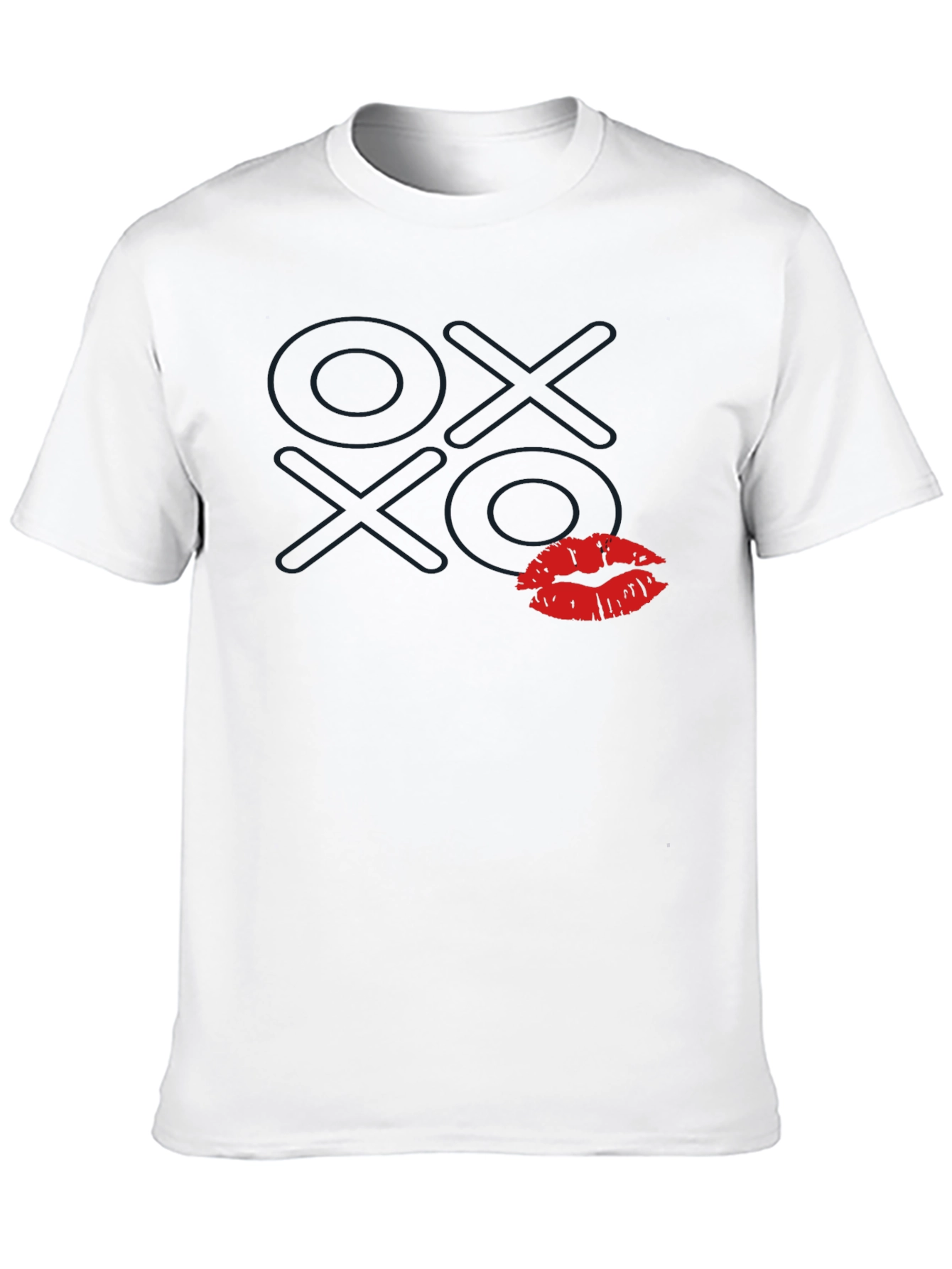 OX XO Lips Graphic Tee - Black T-Shirt