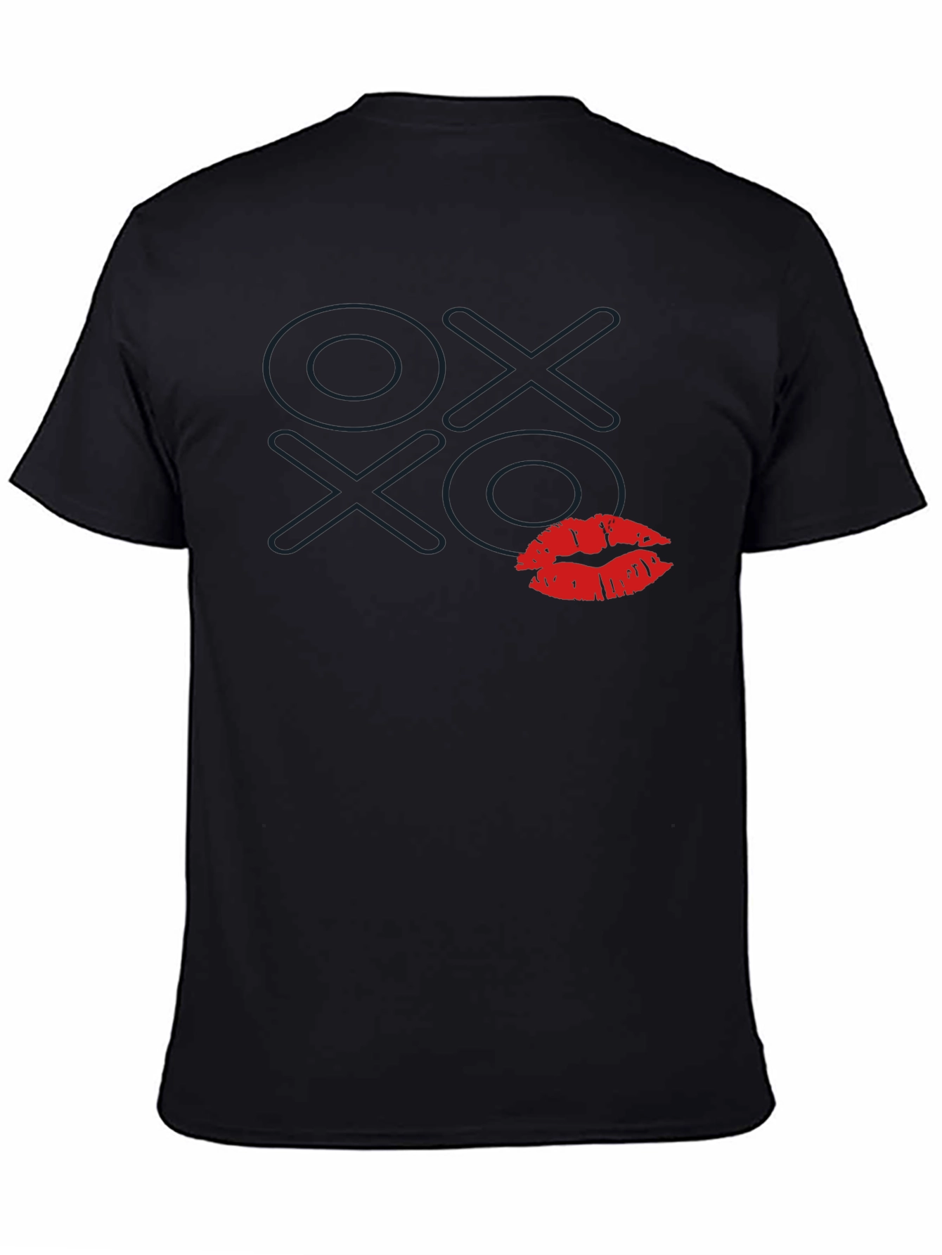 OX XO Lips Graphic Tee - Black T-Shirt