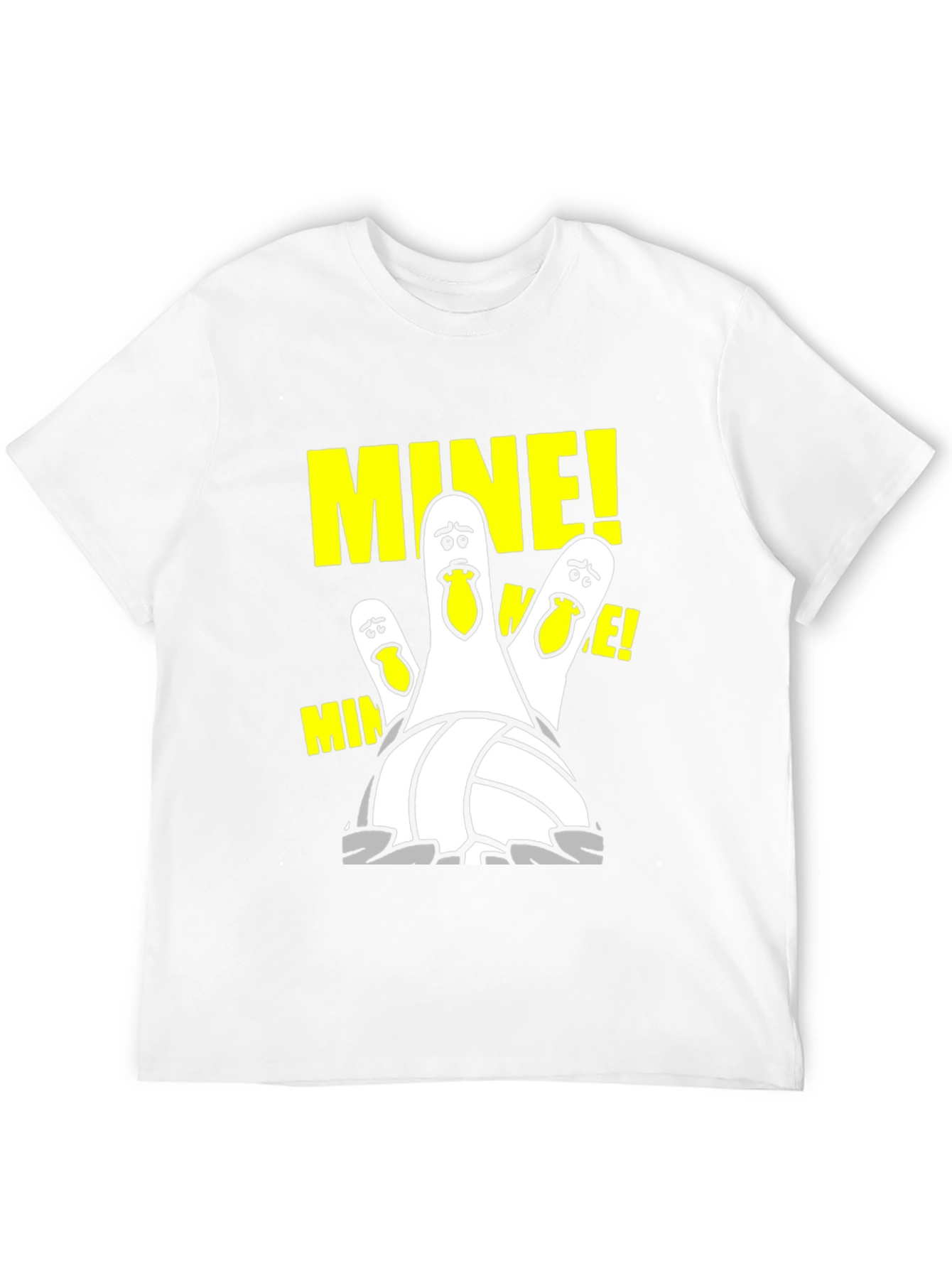 MINE! Volleyball Seagull Graphic T-Shirt