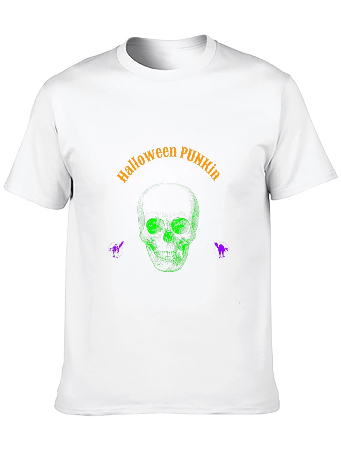 Halloween Punkin Skull Graphic Tee