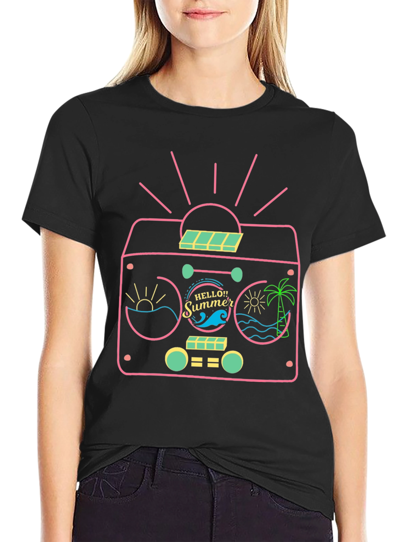 Retro Summer Radio Graphic Tee