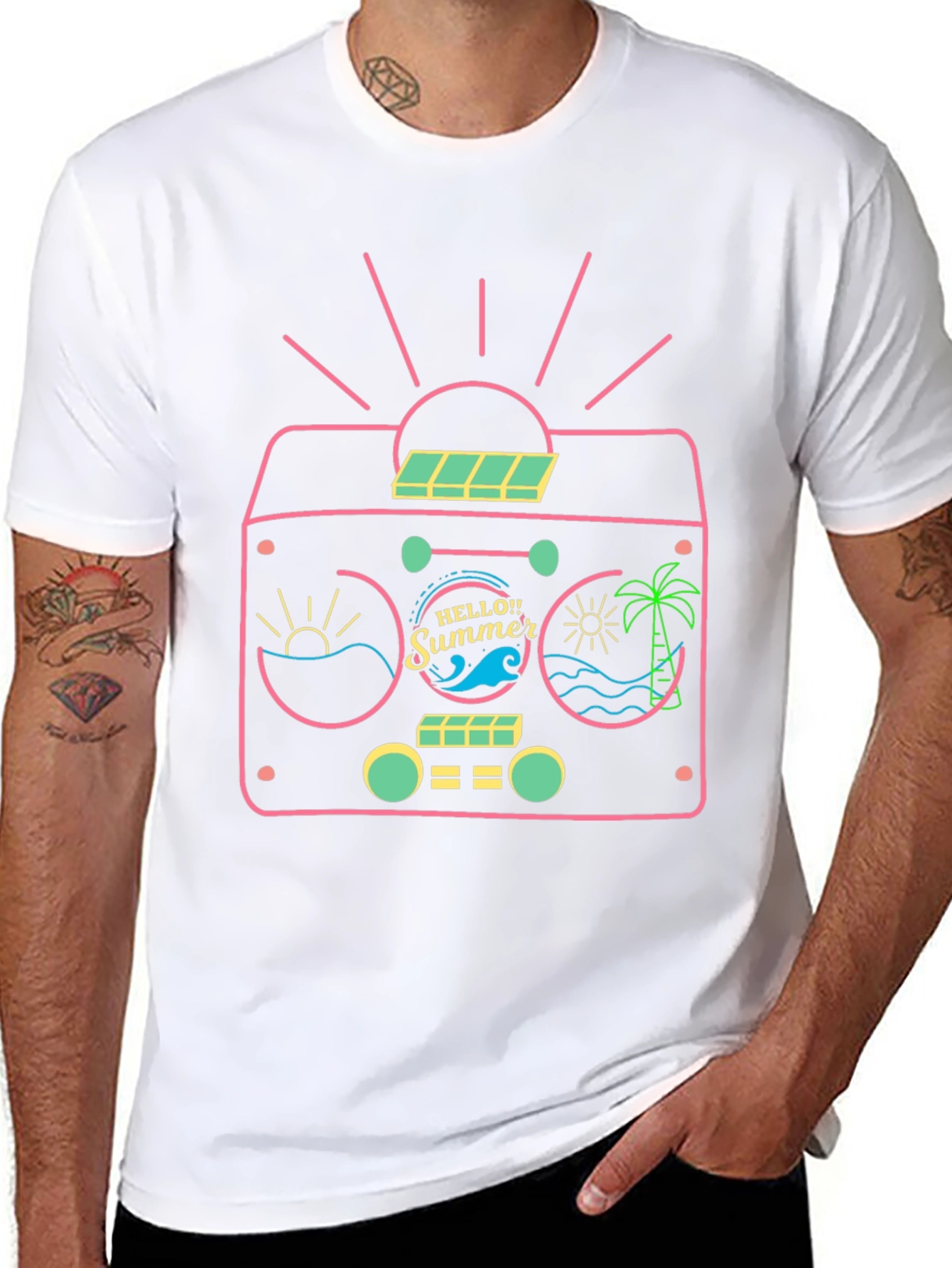 Retro Summer Radio Graphic Tee