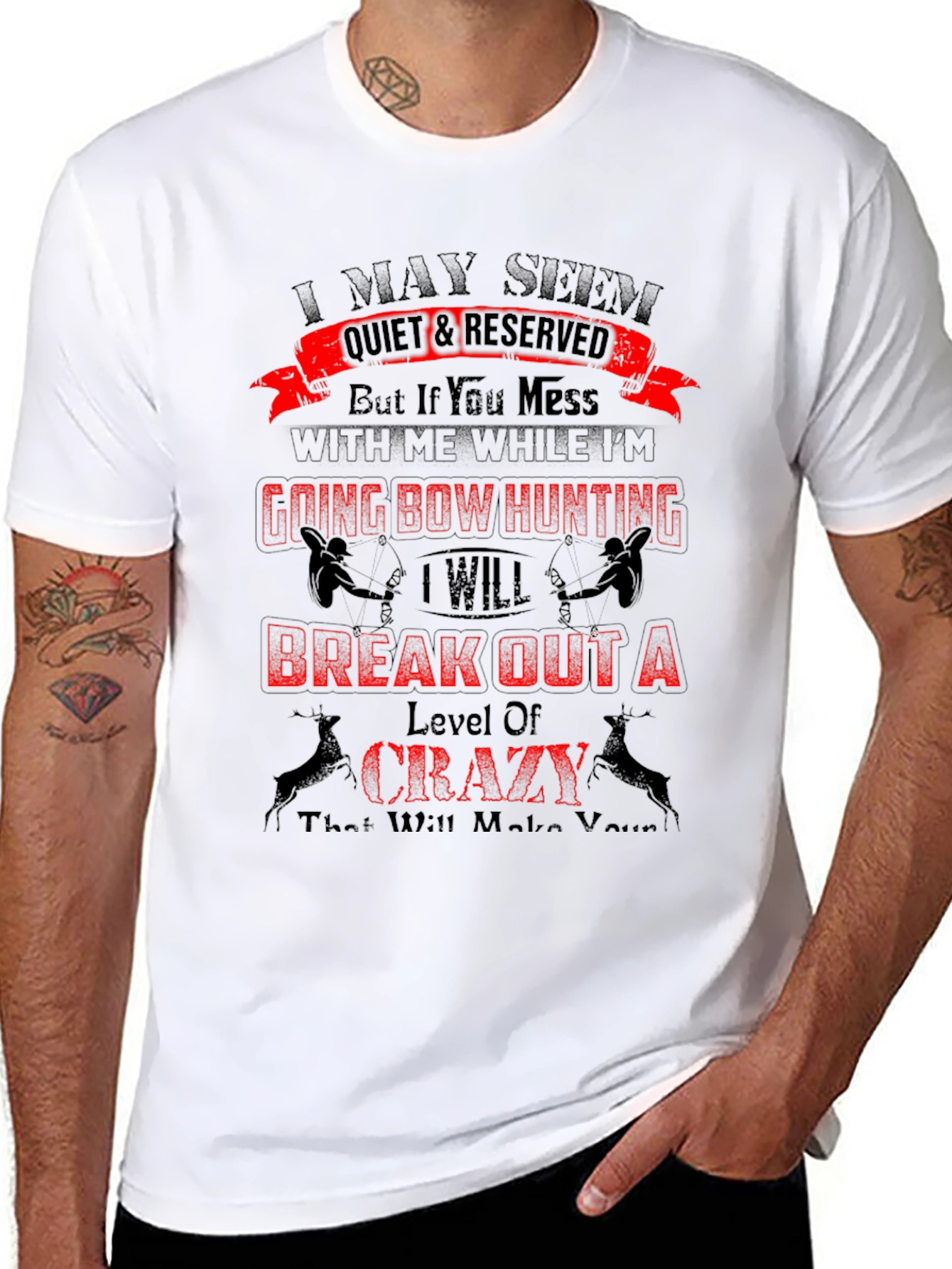 Bow Hunting Mens Graphic T-Shirt