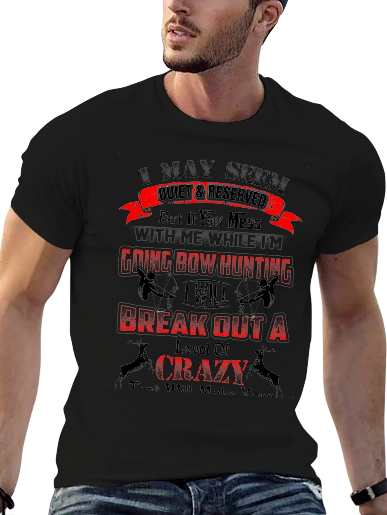 Bow Hunting Mens Graphic T-Shirt