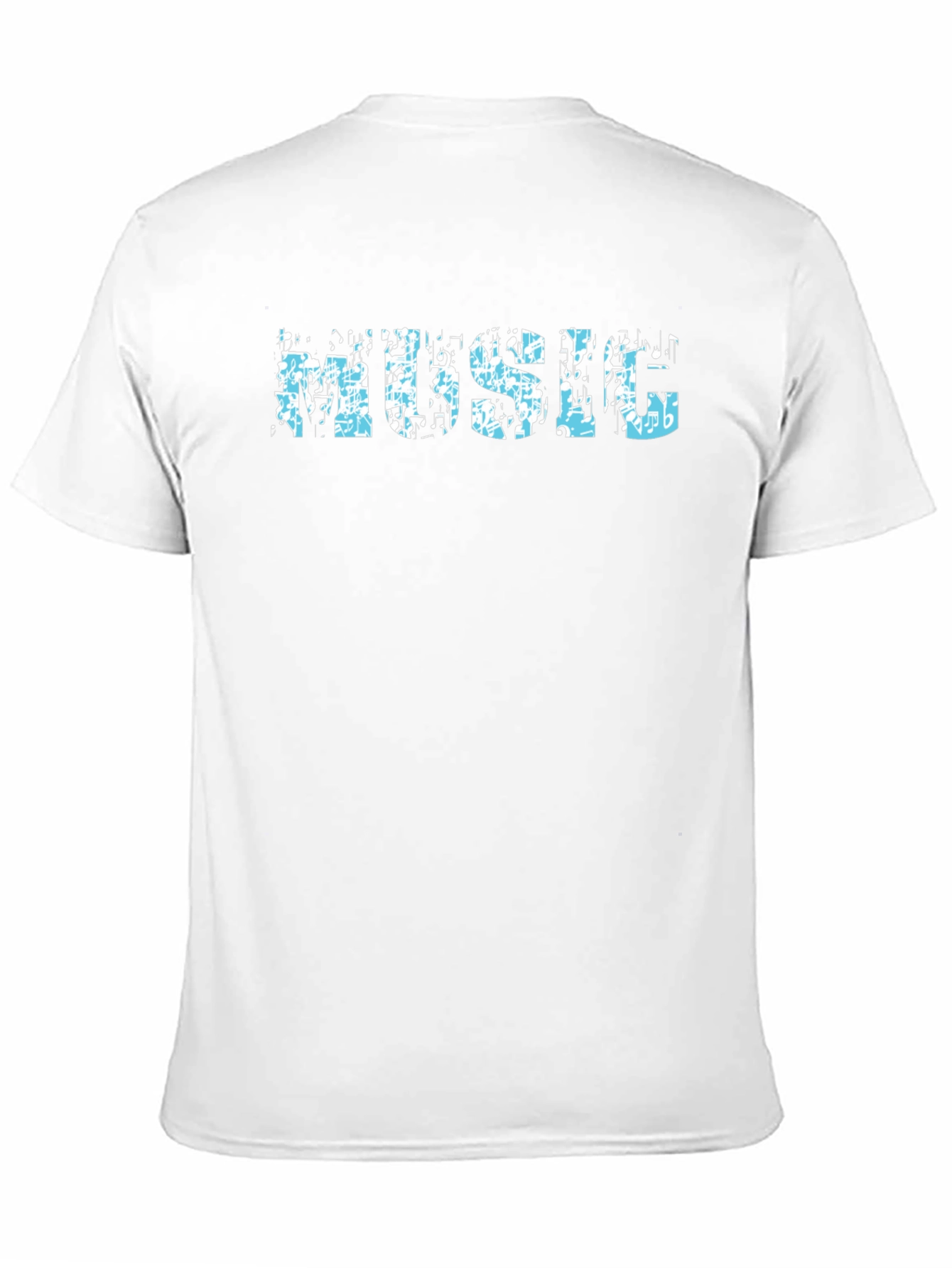 Music Notes Black T-Shirt