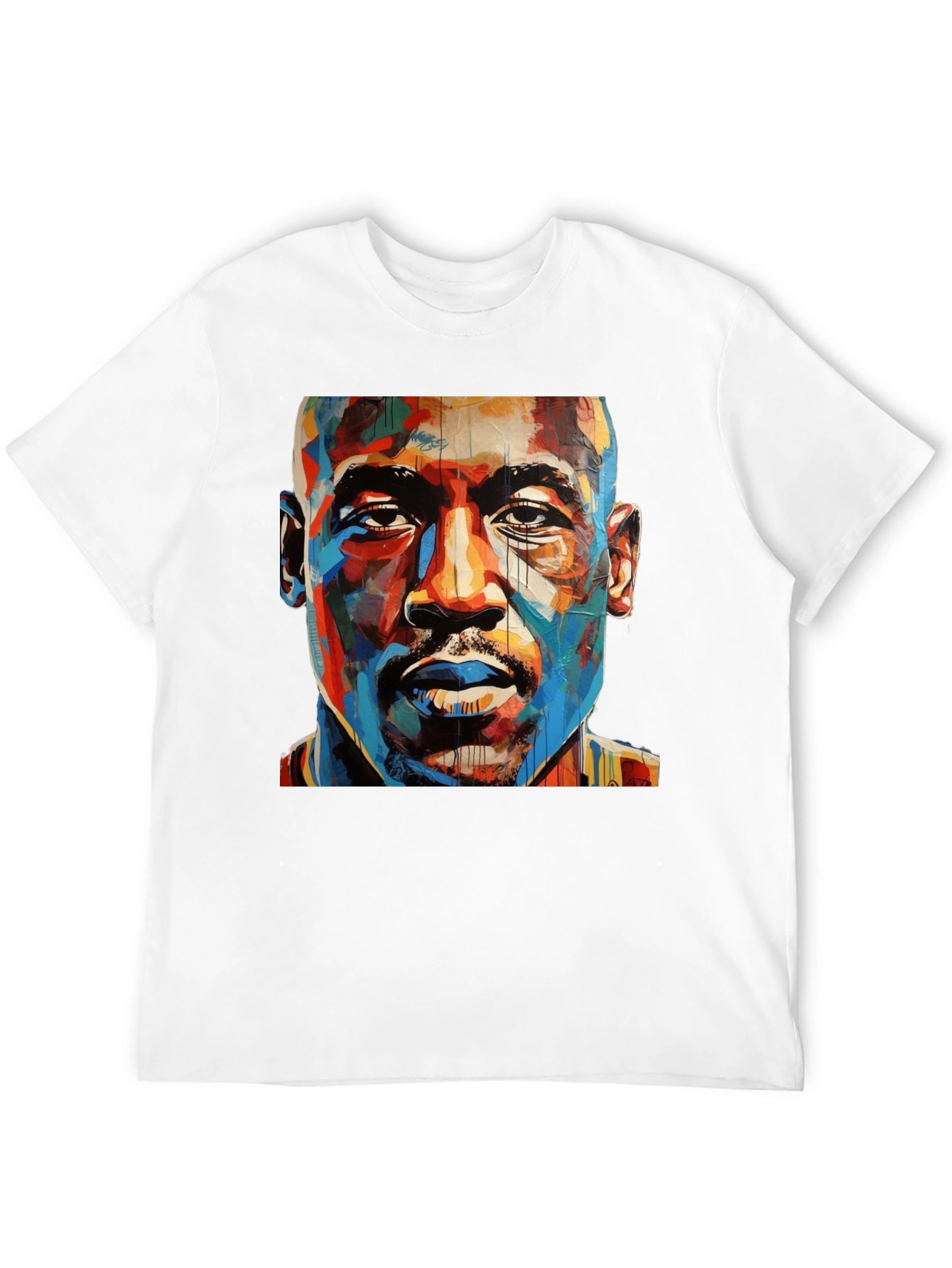 Abstract Michael Jordan Black T-Shirt