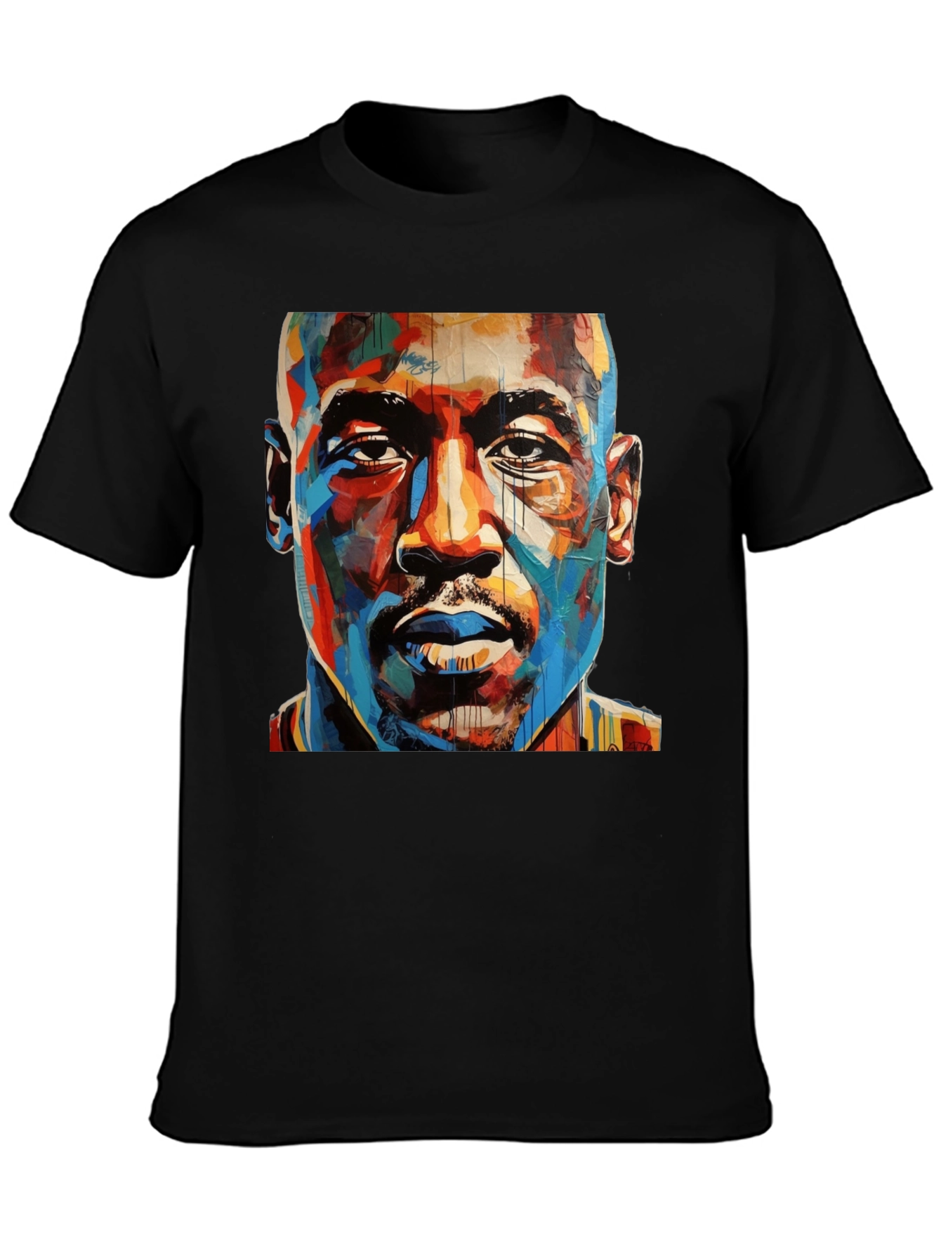 Abstract Michael Jordan Black T-Shirt