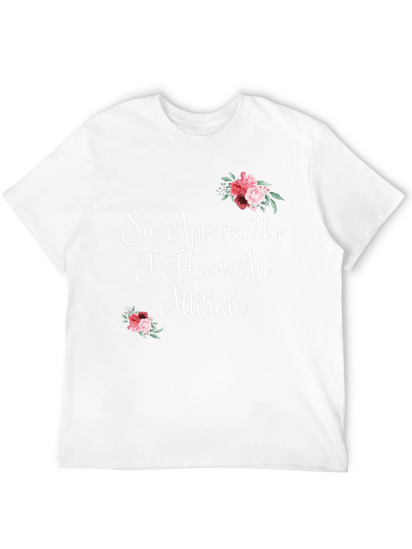 Funny Floral Attitude Graphic T-Shirt