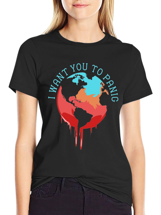 Distressed Earth Graphic Tee - Climate Panic