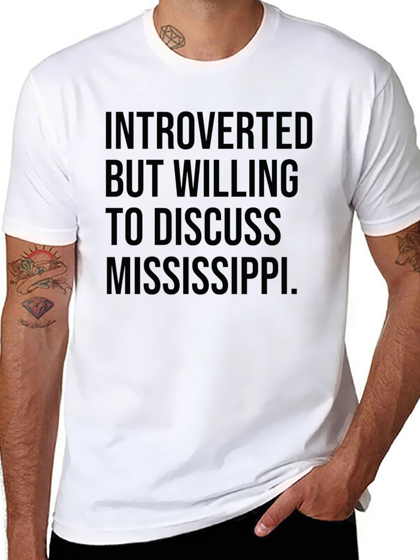 Introverted But Willing To Discuss Mississippi T-Shirt