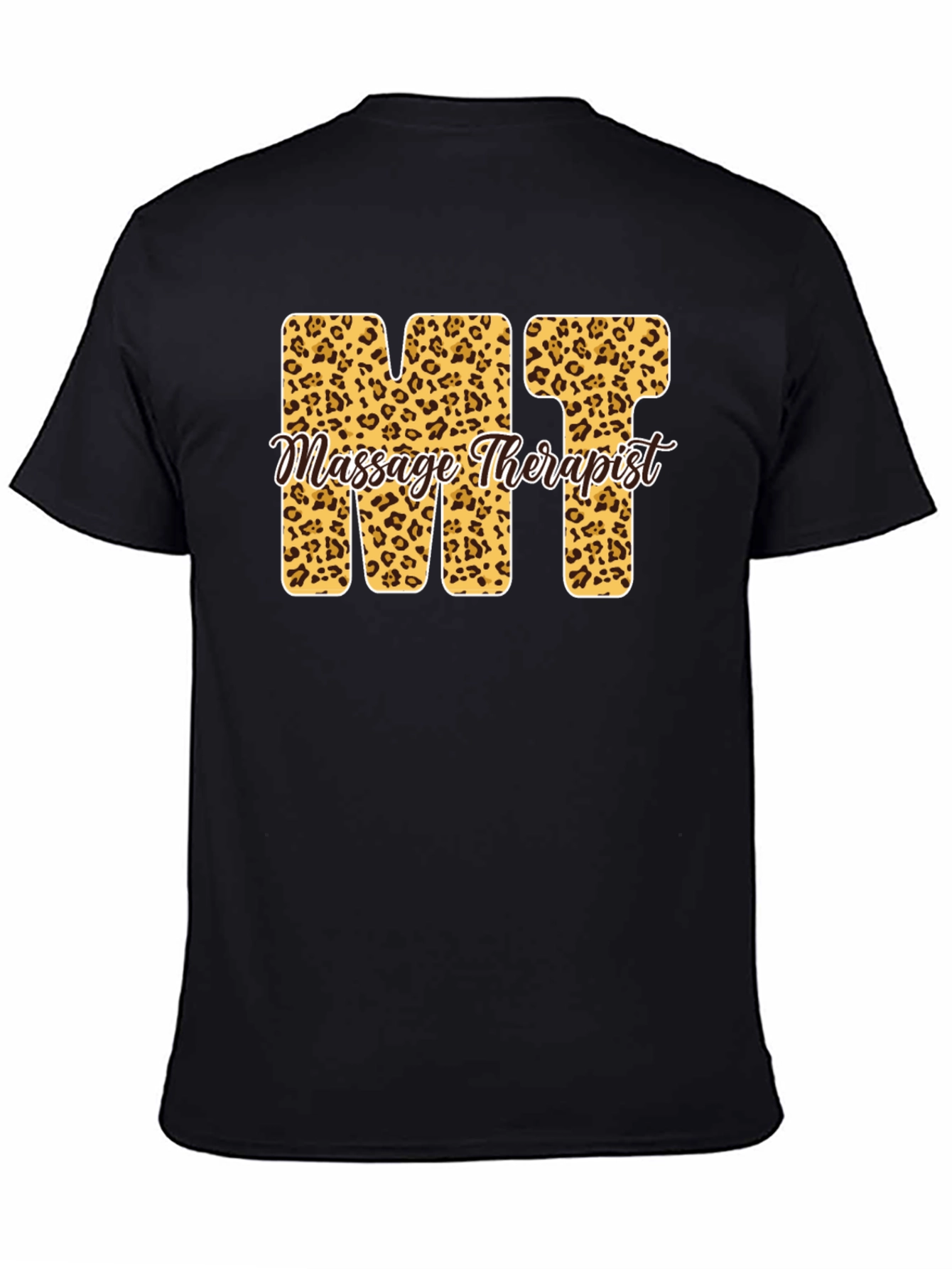 Massage Therapist MT Leopard Print T-Shirt