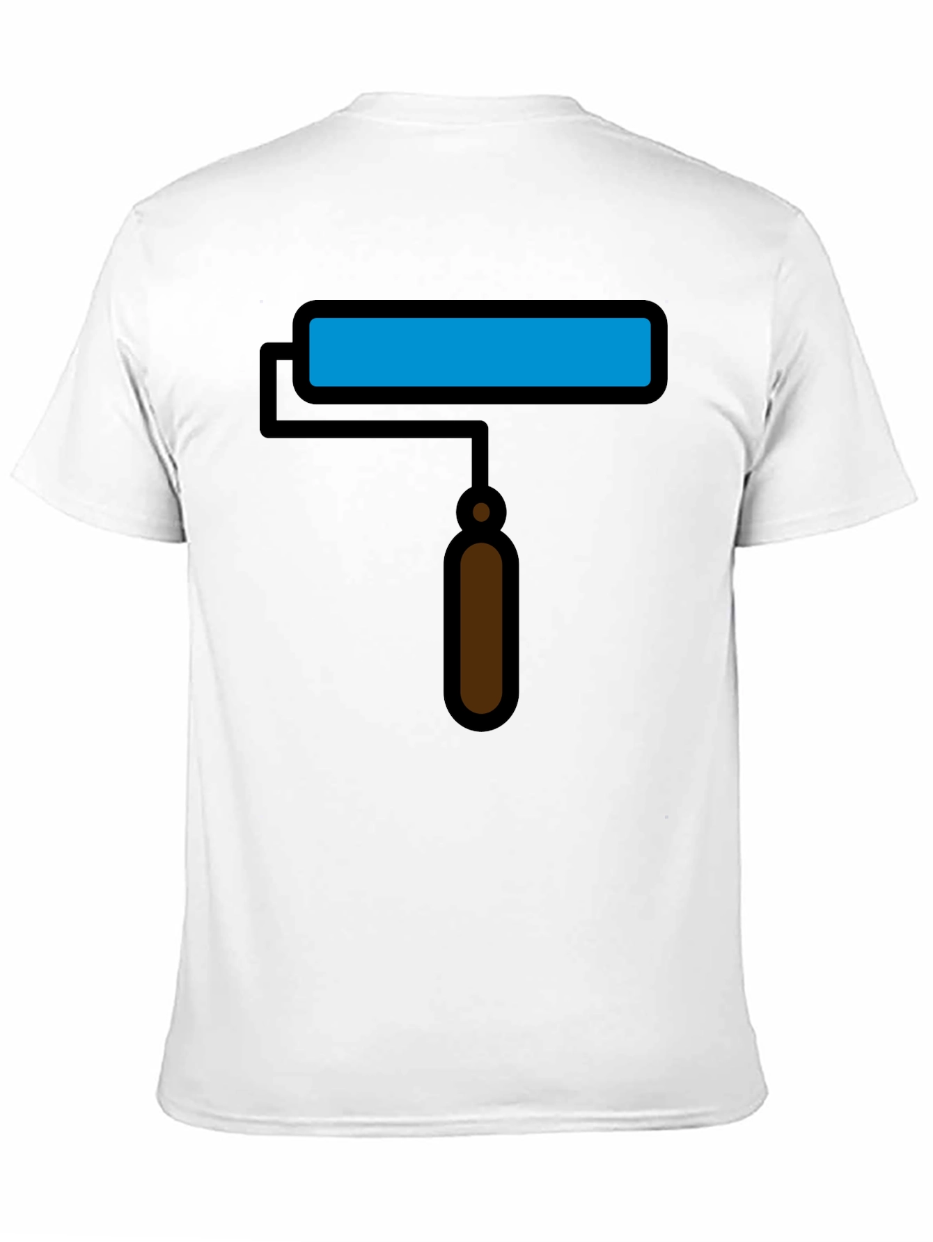 Paint Roller Graphic Tee - Artsy Black T-Shirt
