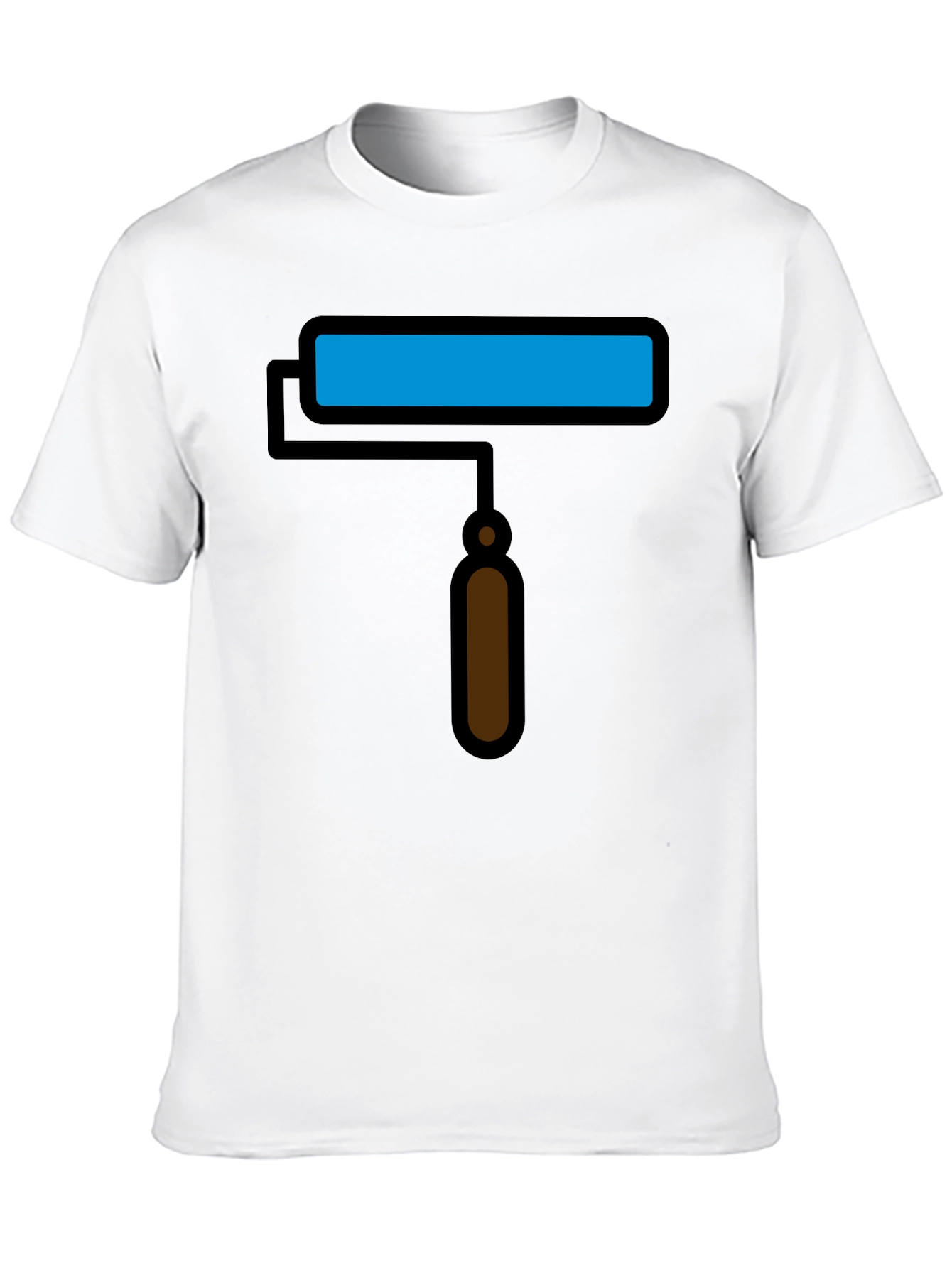 Paint Roller Graphic Tee - Artsy Black T-Shirt