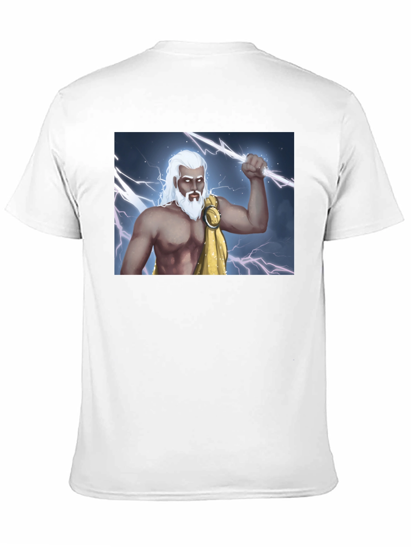 Zeus Lightning Bolt Graphic Tee - Black