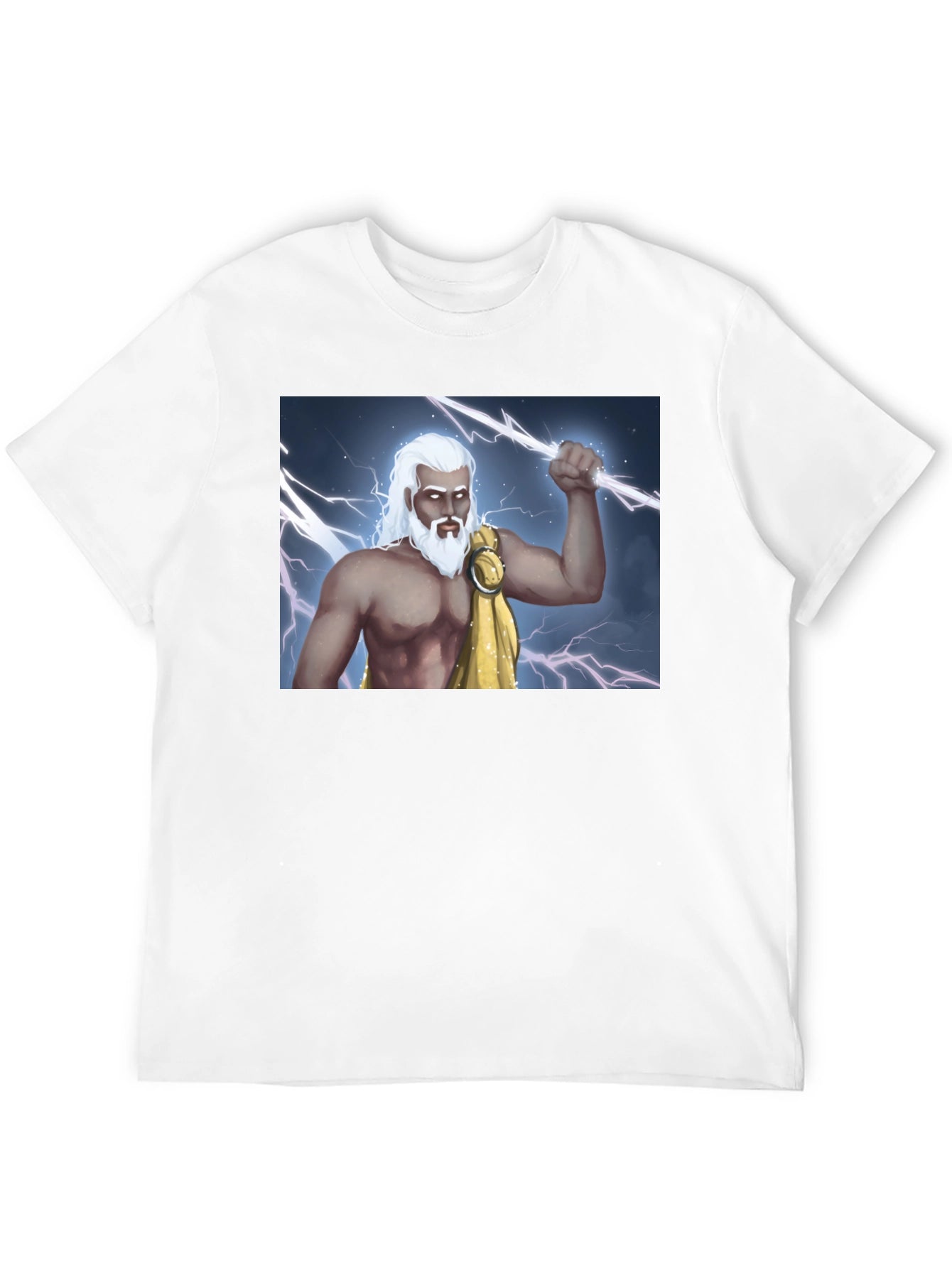 Zeus Lightning Bolt Graphic Tee - Black