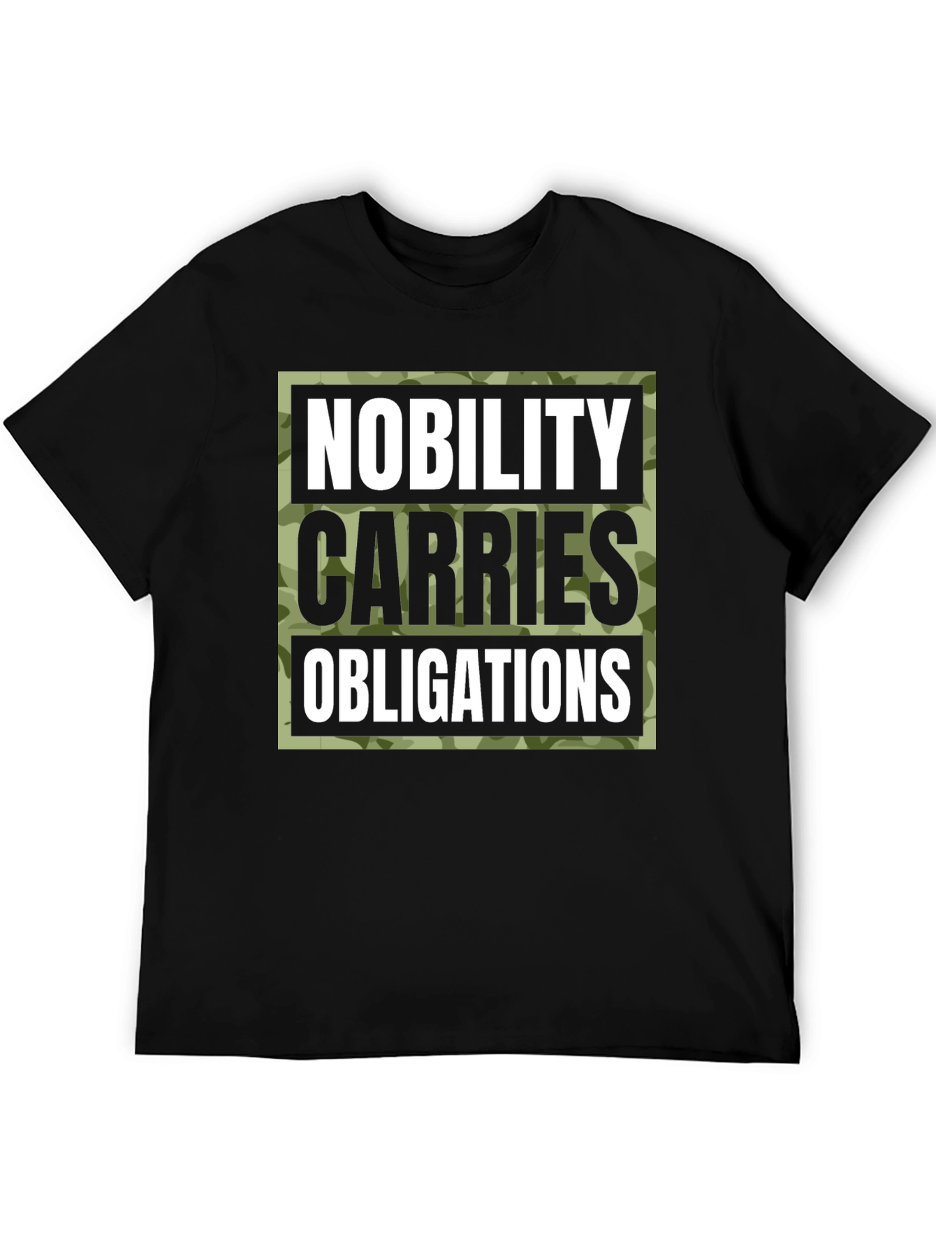 Nobility Carries Obligations Graphic Tee