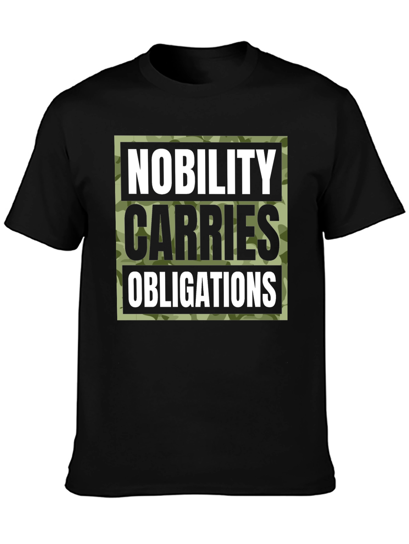 Nobility Carries Obligations Graphic Tee