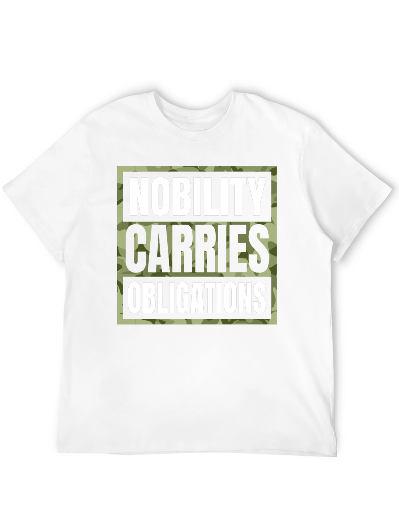 Nobility Carries Obligations Graphic Tee