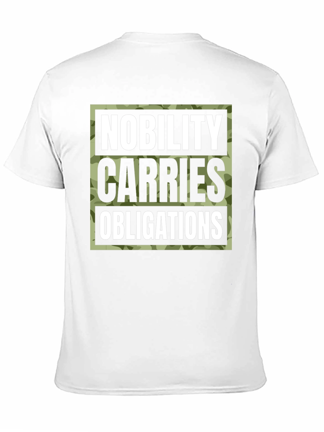 Nobility Carries Obligations Graphic Tee