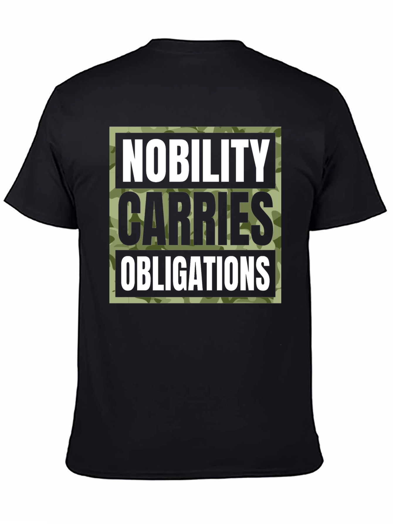 Nobility Carries Obligations Graphic Tee
