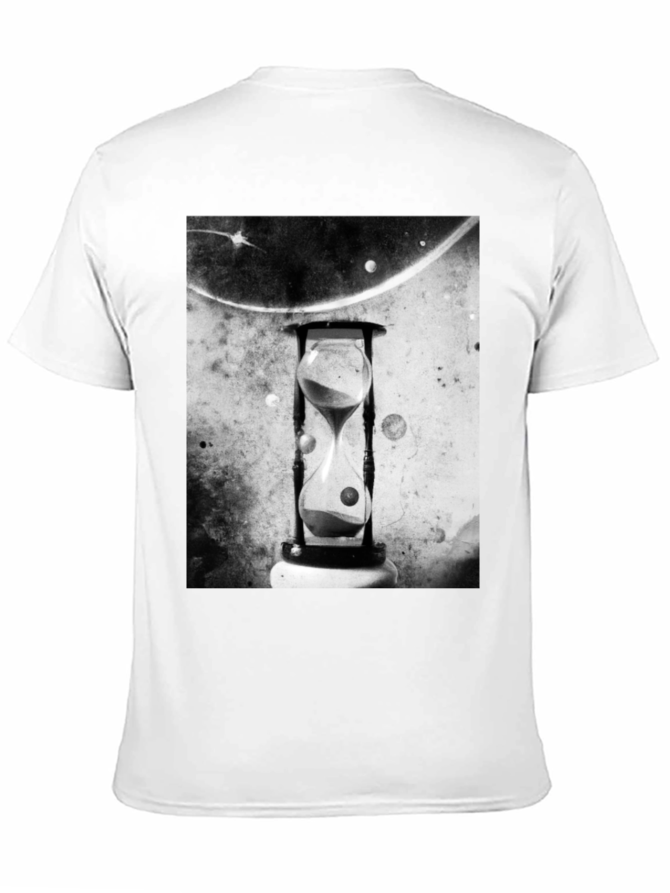 Time Traveler Tee - Hourglass Space Design T-Shirt
