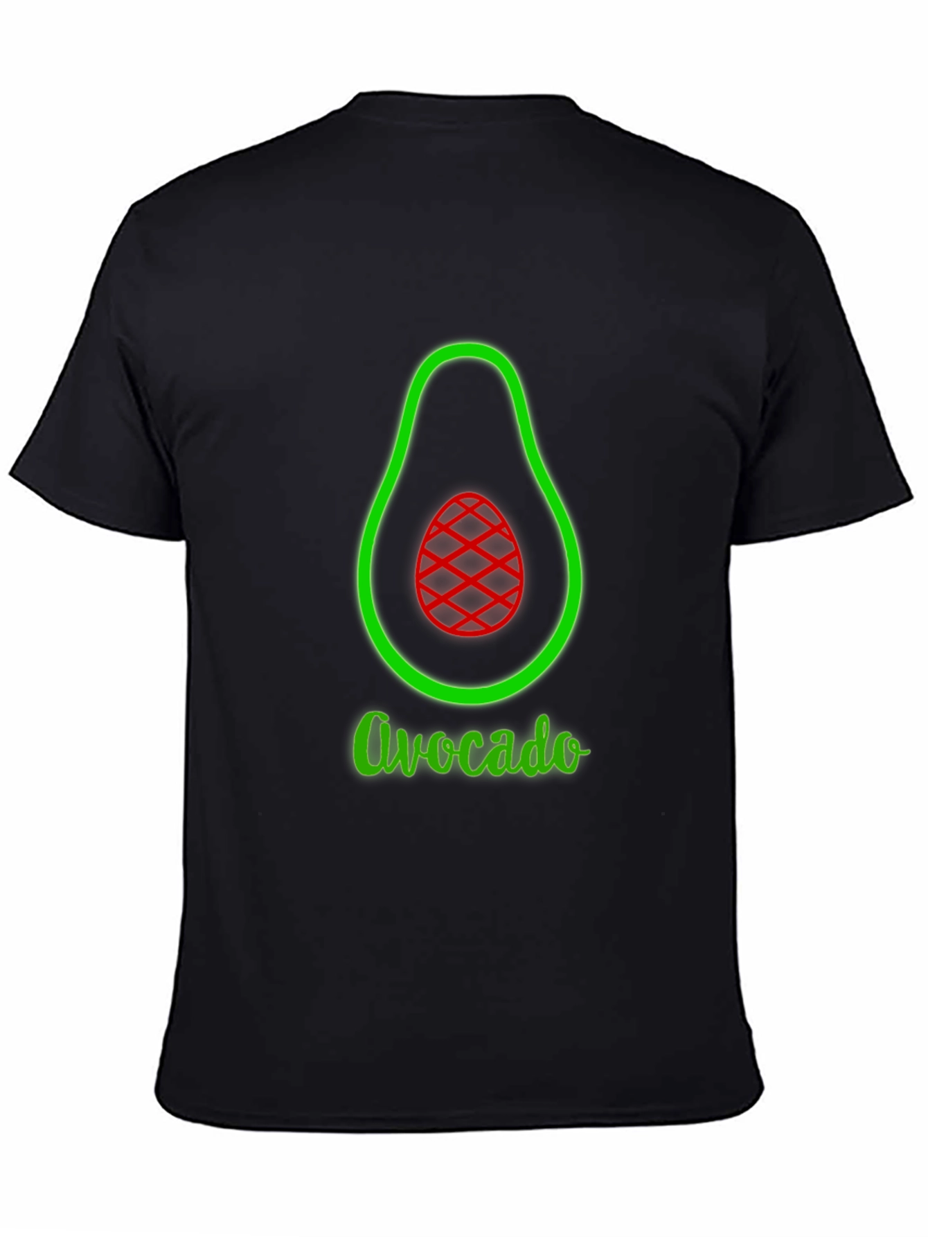 Avocado Graphic Tee - Black Unisex T-Shirt