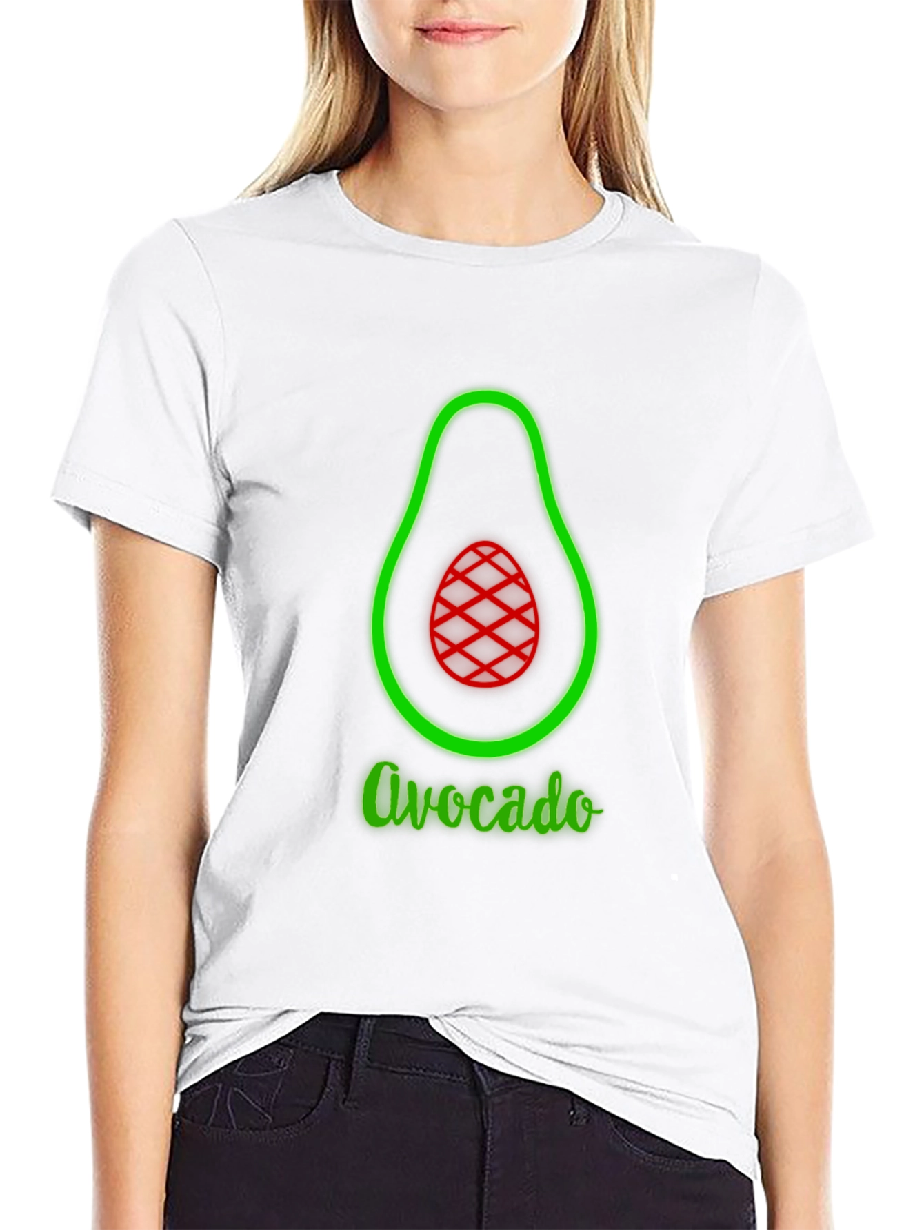 Avocado Graphic Tee - Black Unisex T-Shirt