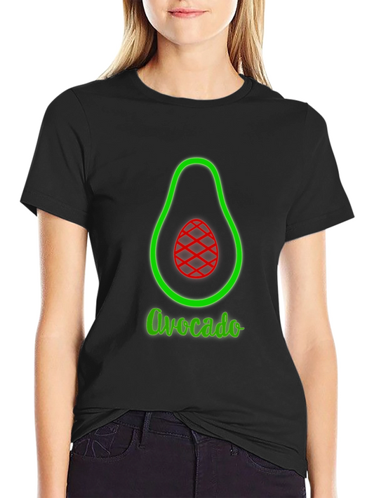 Avocado Graphic Tee - Black Unisex T-Shirt