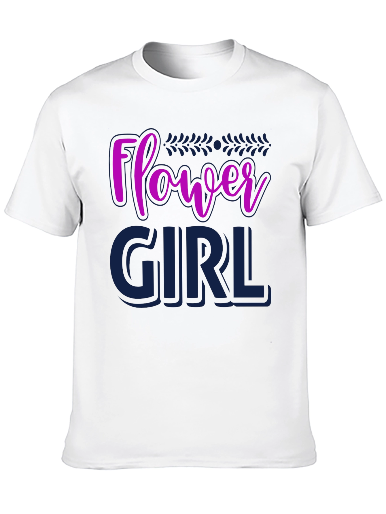 Flower Girl Graphic Tee - Cute Wedding Party Shirt