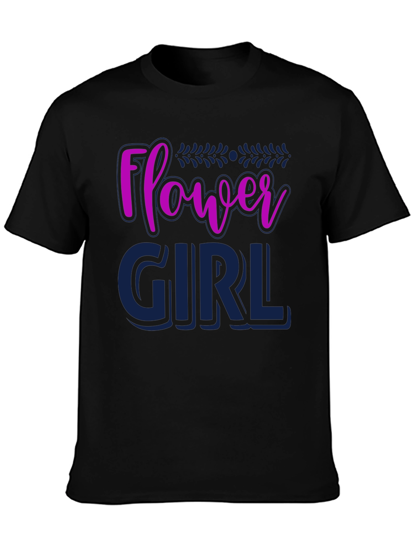 Flower Girl Graphic Tee - Cute Wedding Party Shirt