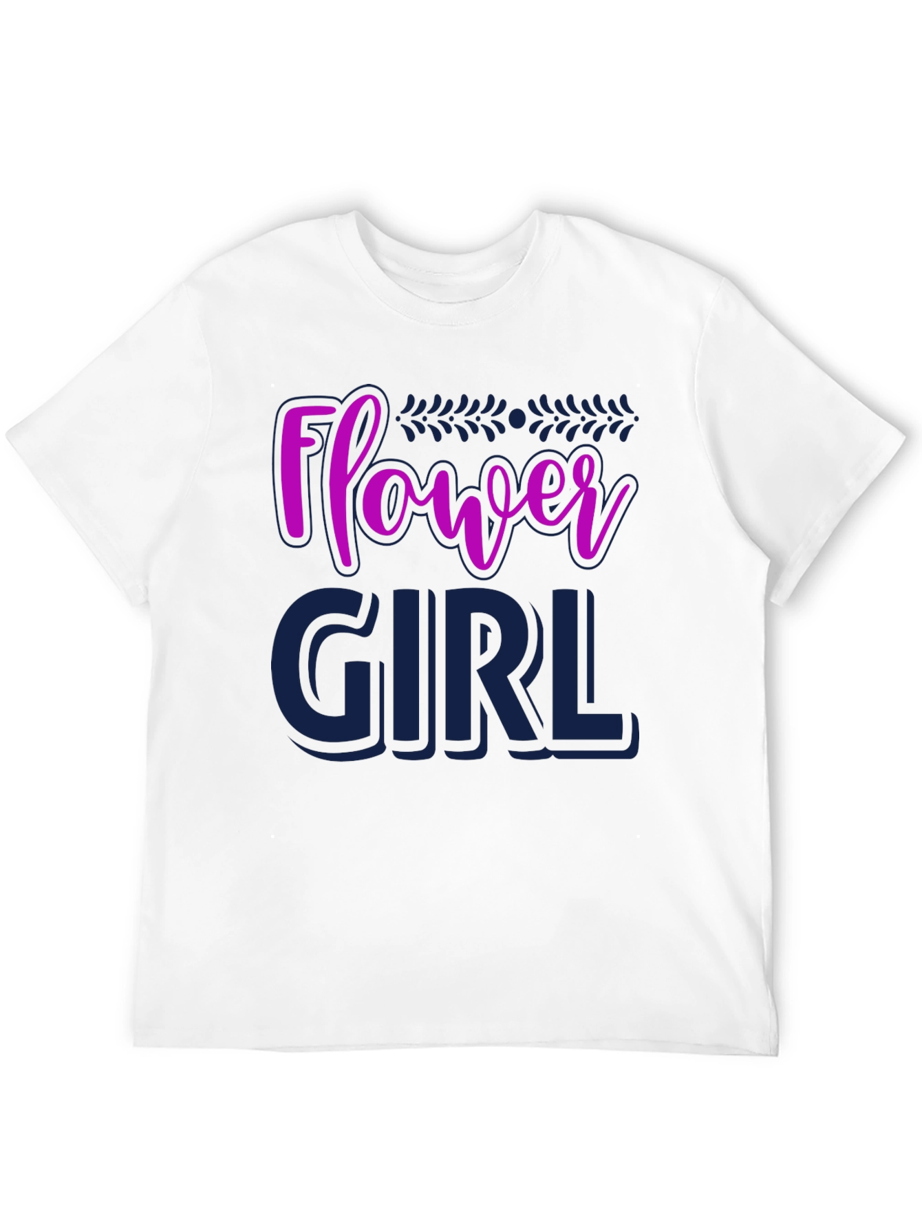 Flower Girl Graphic Tee - Cute Wedding Party Shirt