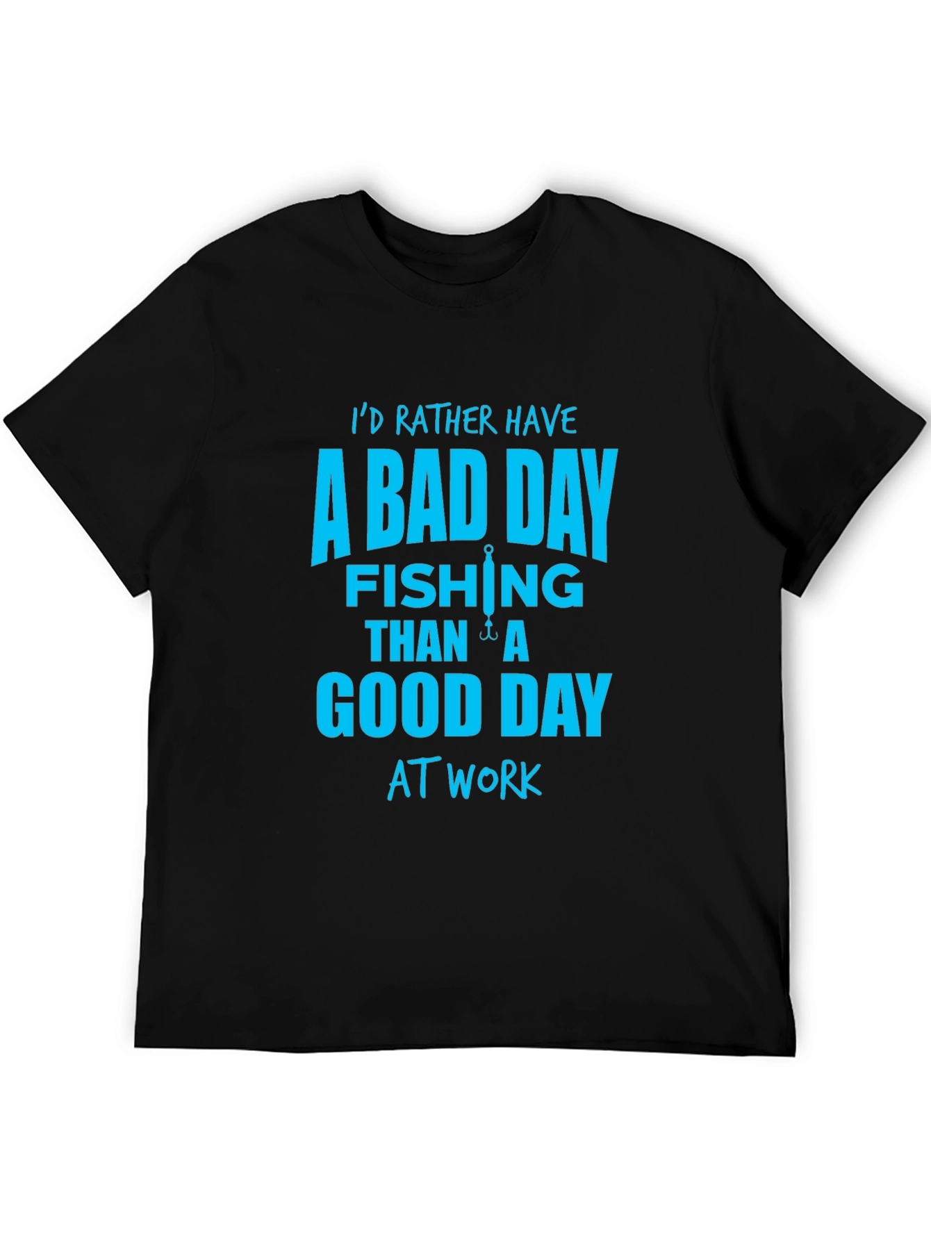 Funny Fishing T-Shirt - A Bad Day Fishing