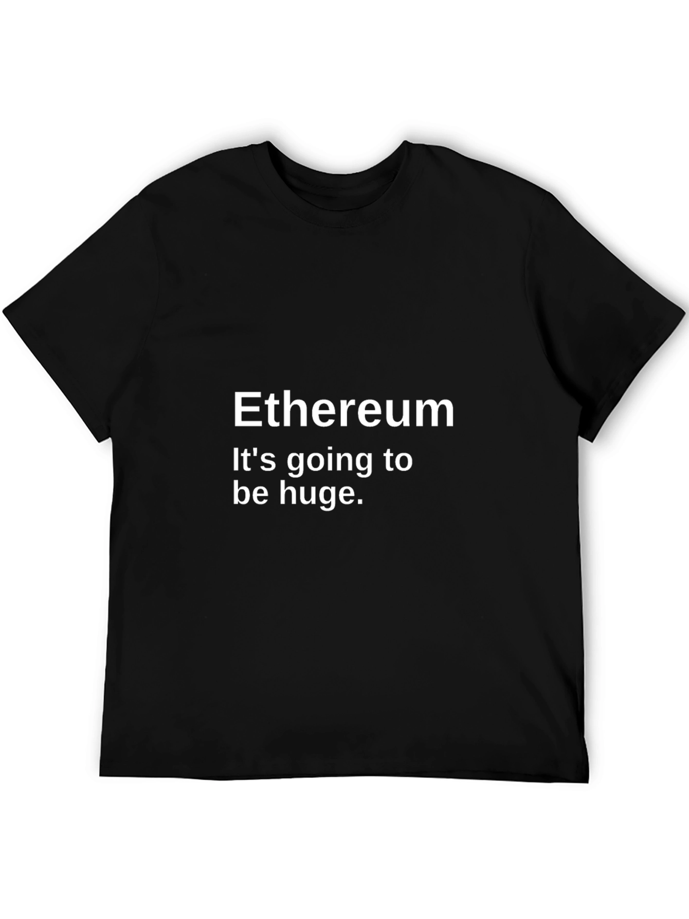 Ethereum Cryptocurrency Black T-Shirt