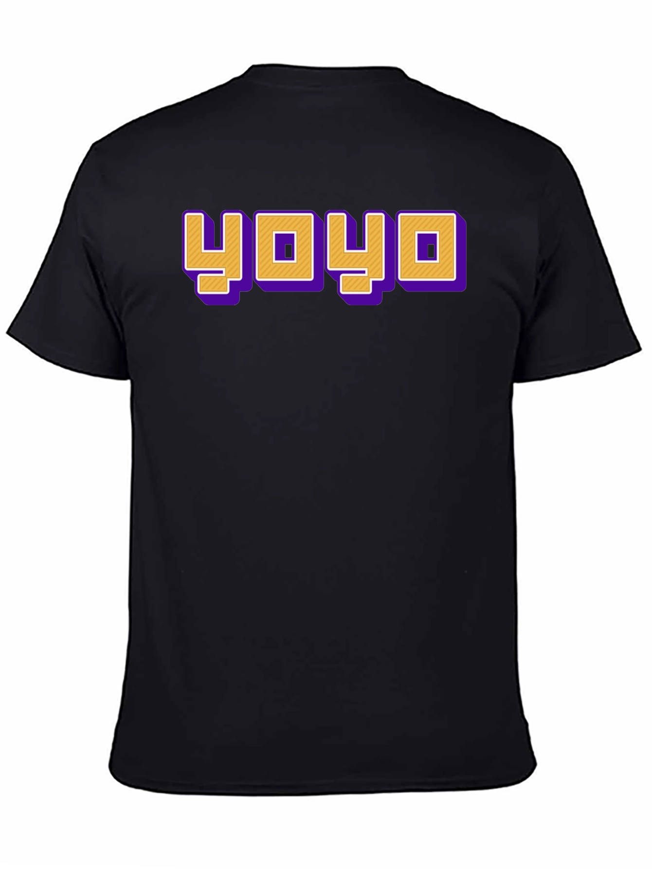 YOYO Graphic Tee - Retro Style Black T-Shirt