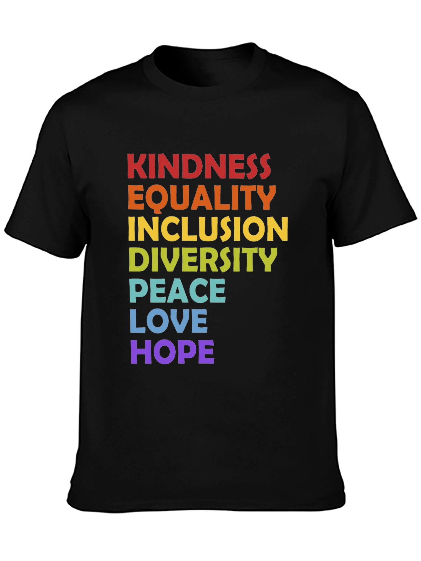 Kindness Equality Inclusion Graphic Tee - Pride T-Shirt