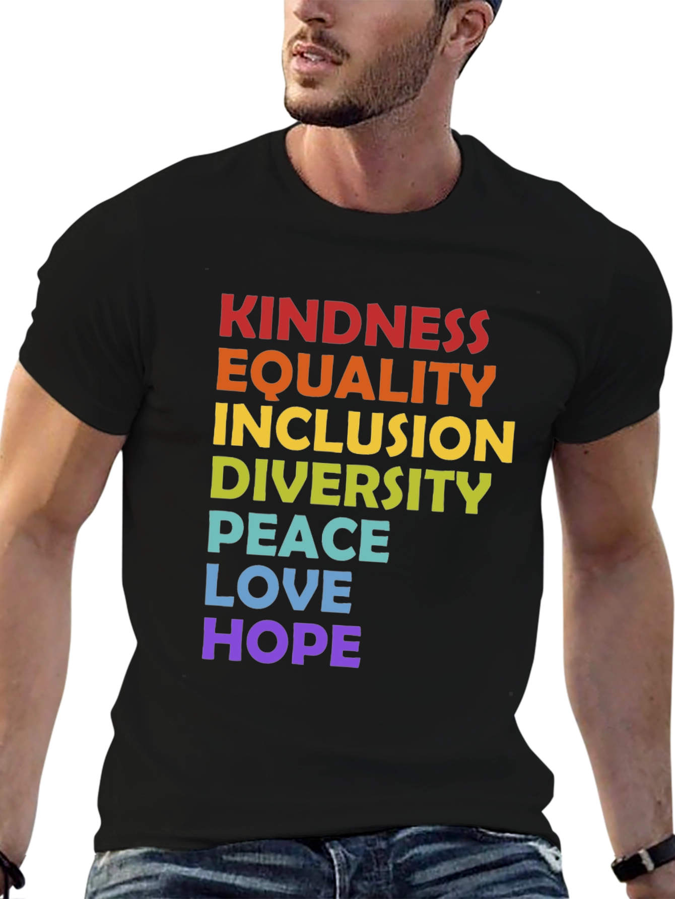 Kindness Equality Inclusion Graphic Tee - Pride T-Shirt