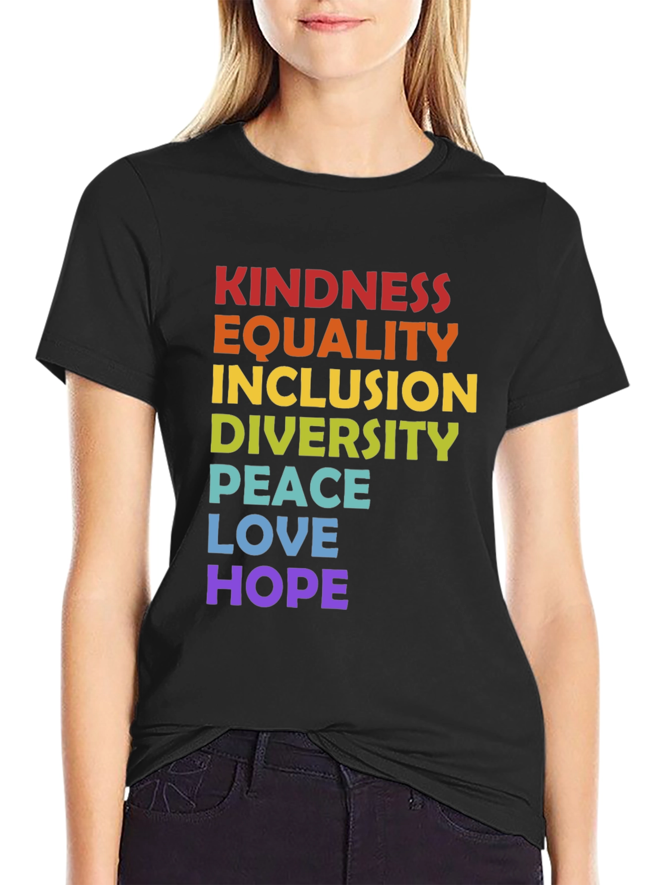 Kindness Equality Inclusion Graphic Tee - Pride T-Shirt