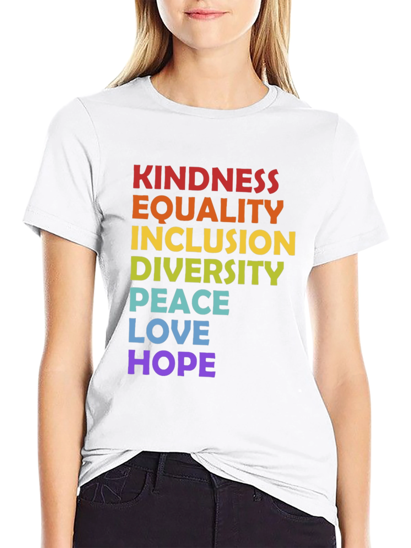 Kindness Equality Inclusion Graphic Tee - Pride T-Shirt