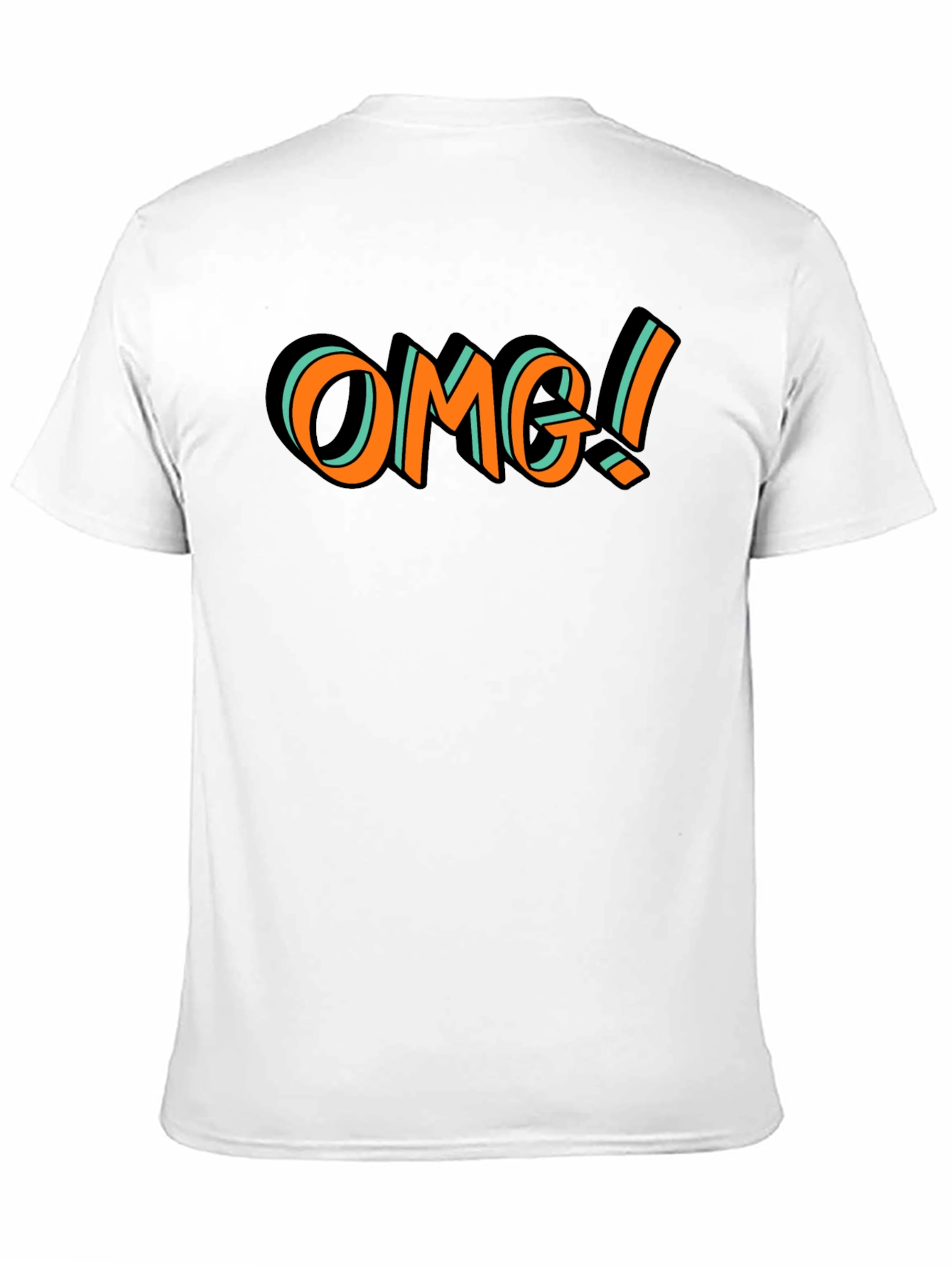 OMG Graphic Tee - Trendy Black T-Shirt